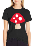 Mushroom Graphic Tee - Funky Casual Wear