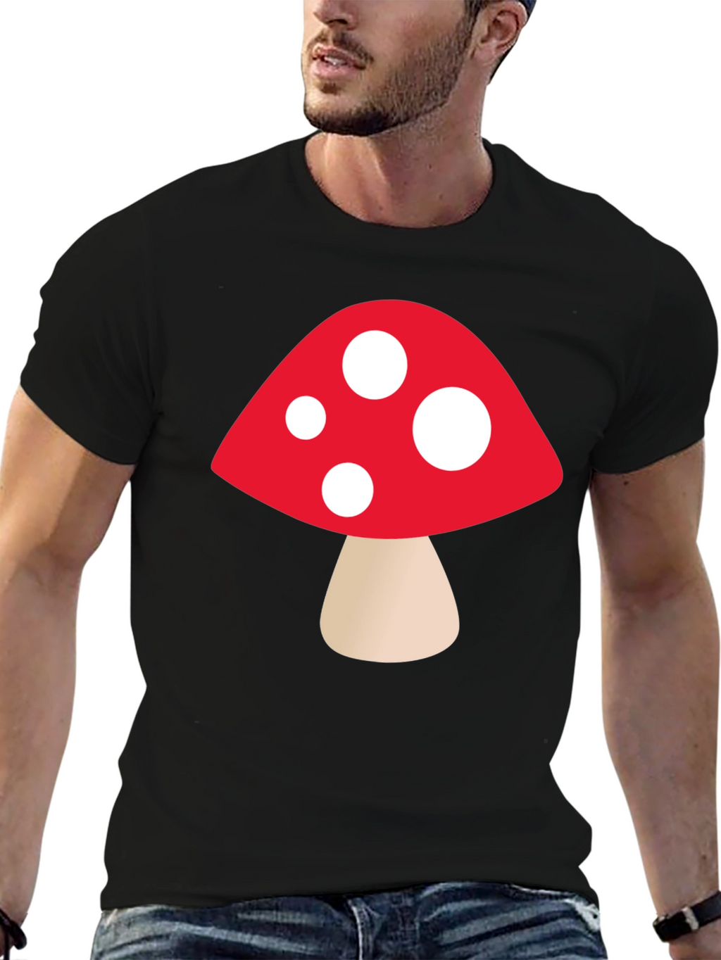 Mushroom Graphic Tee - Funky Casual Wear