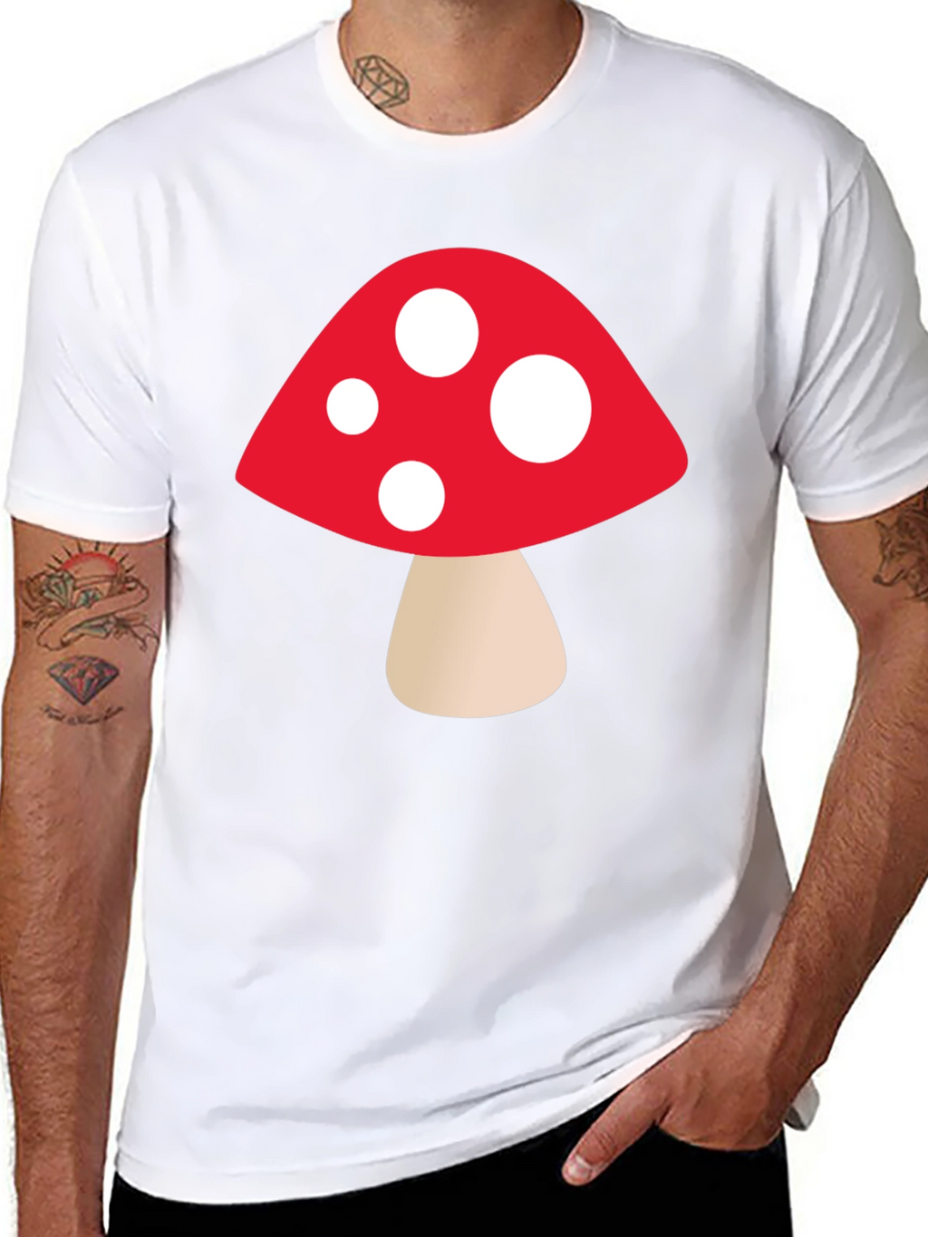 Mushroom Graphic Tee - Funky Casual Wear