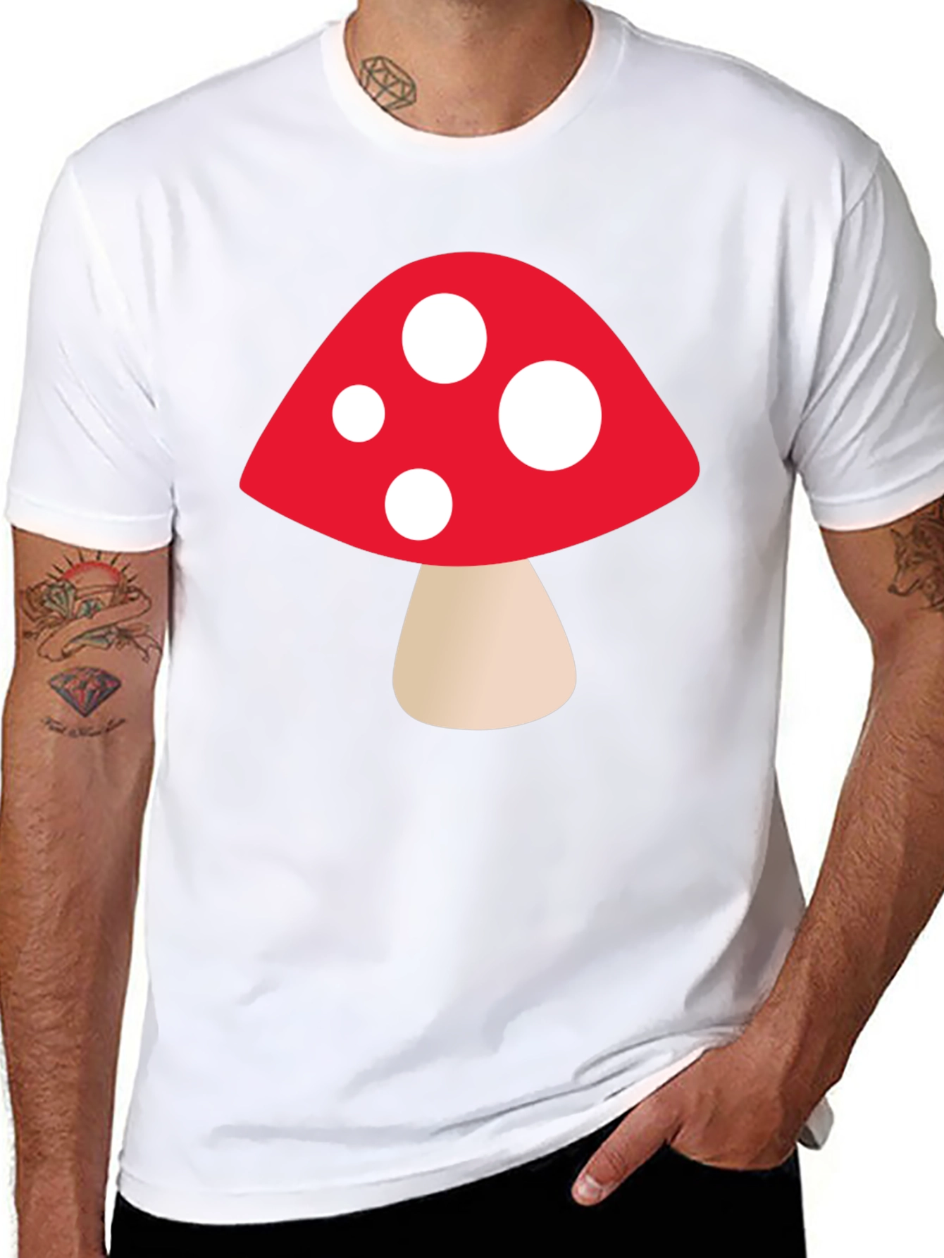 Mushroom Graphic Tee - Funky Casual Wear