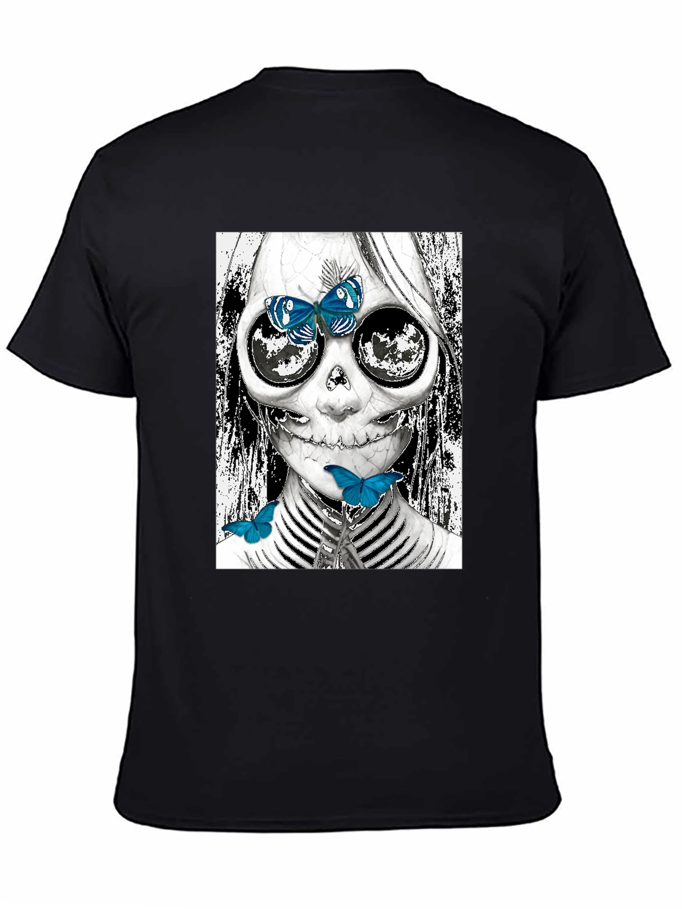 Skull and Butterfly Graphic Tee