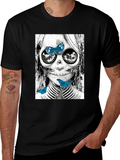 Skull and Butterfly Graphic Tee