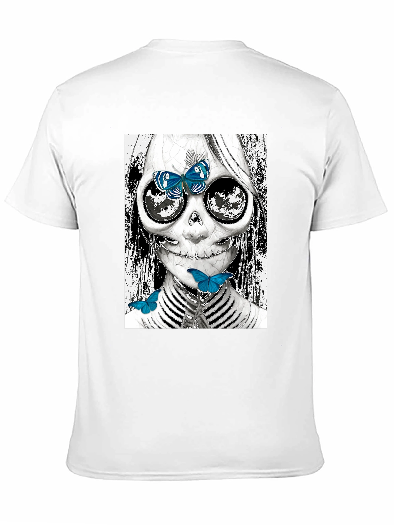 Skull and Butterfly Graphic Tee