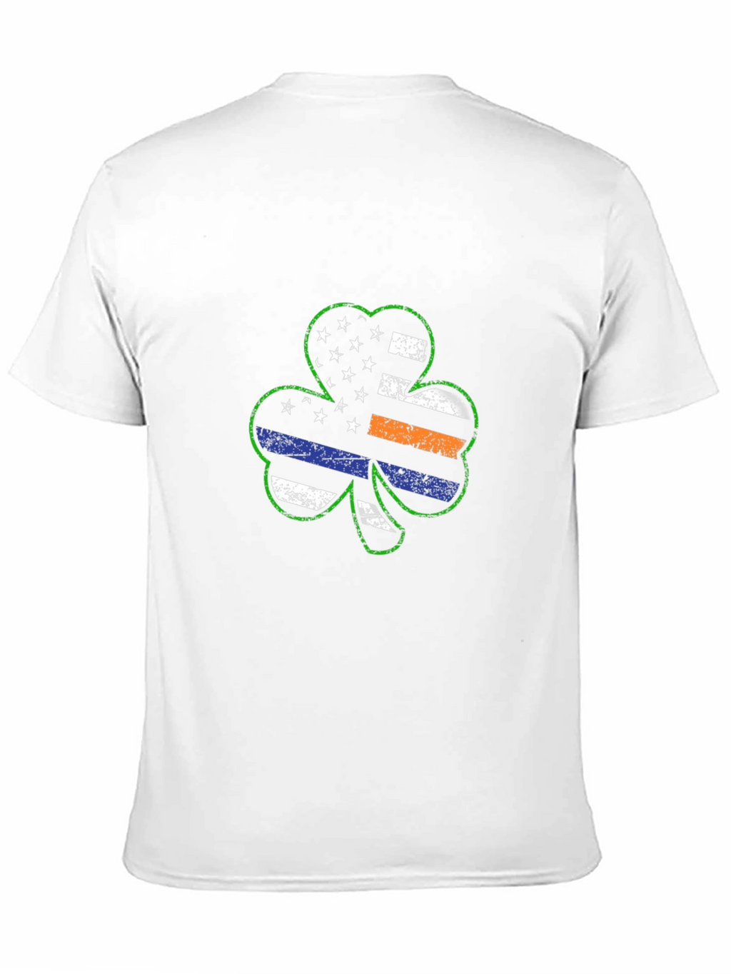 Shamrock American Flag Thin Line Graphic Tee