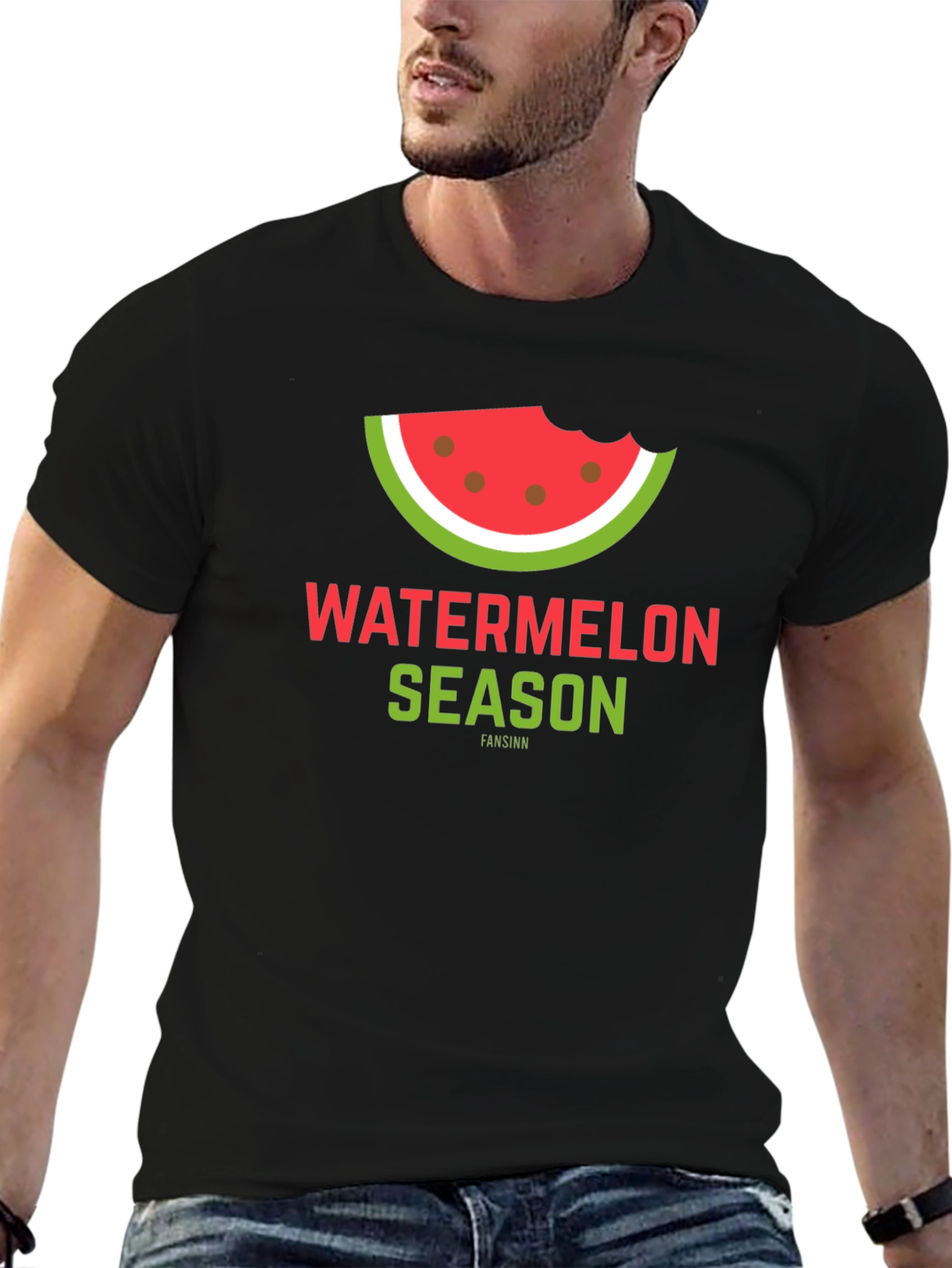 Watermelon Season Black Graphic Tee