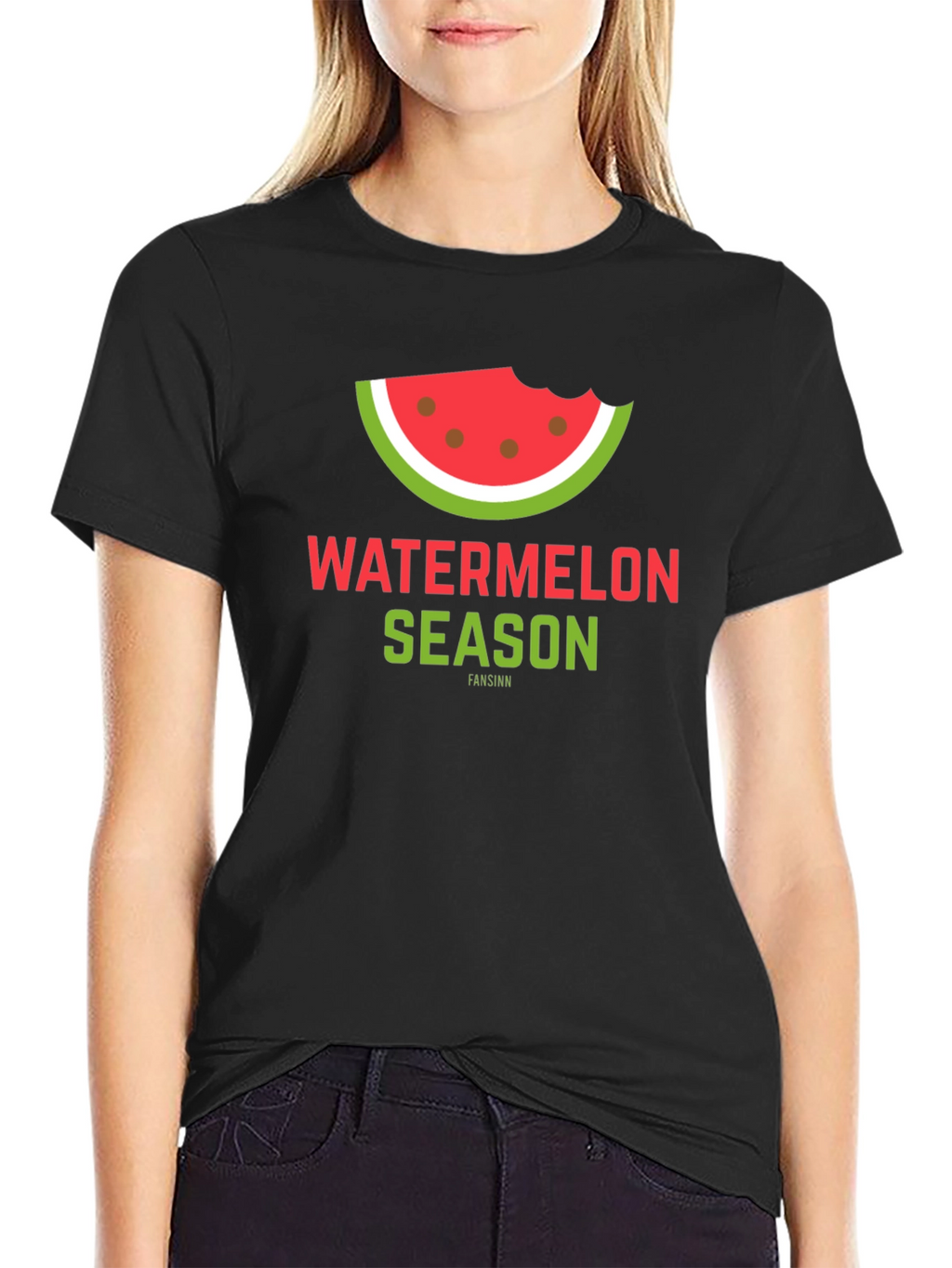Watermelon Season Black Graphic Tee