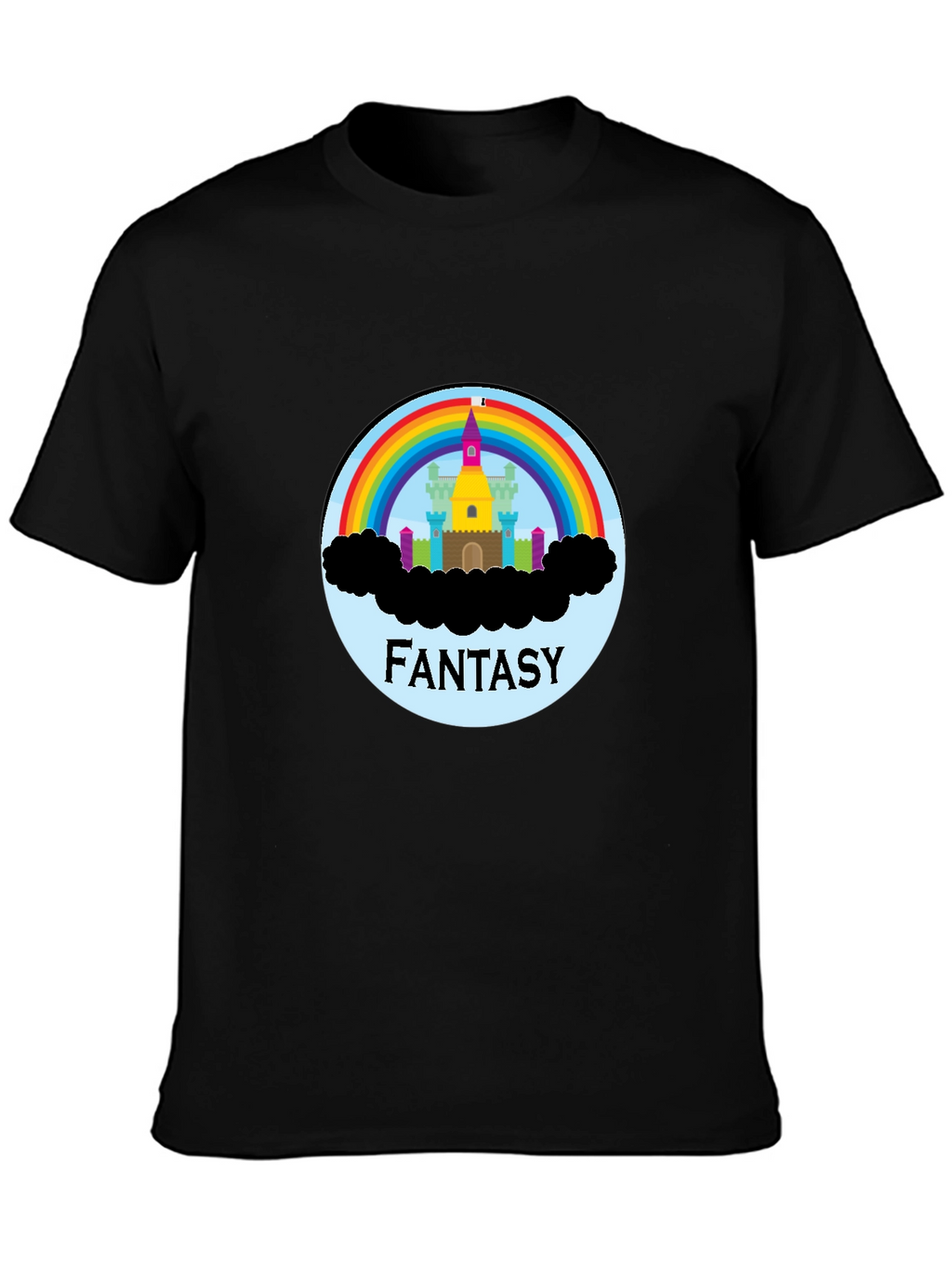 Fantasy Rainbow Castle Graphic Tee