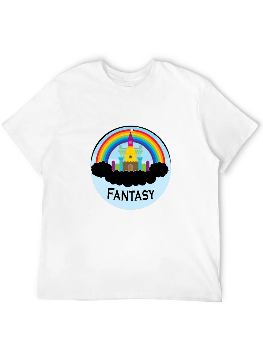 Fantasy Rainbow Castle Graphic Tee