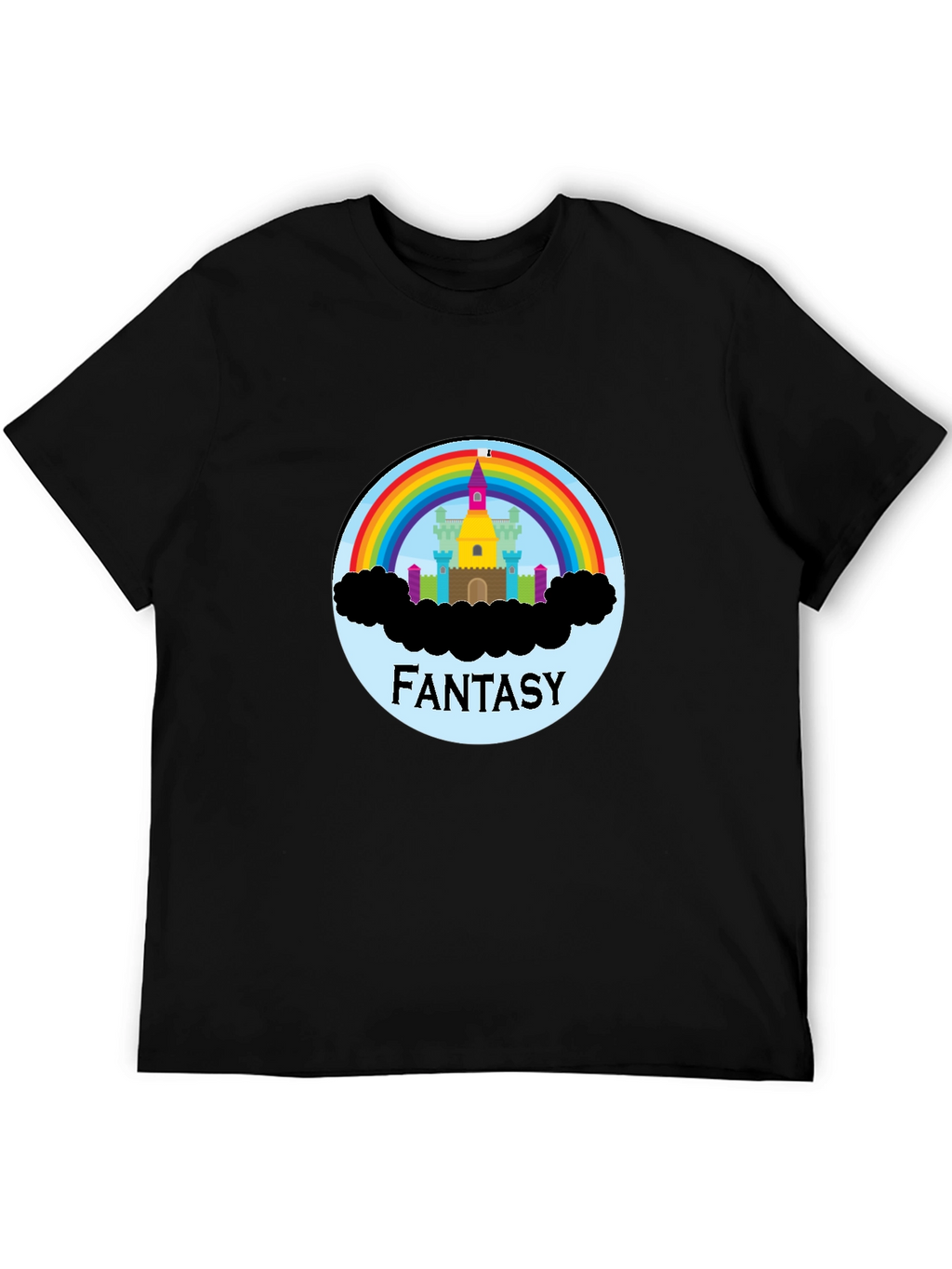 Fantasy Rainbow Castle Graphic Tee