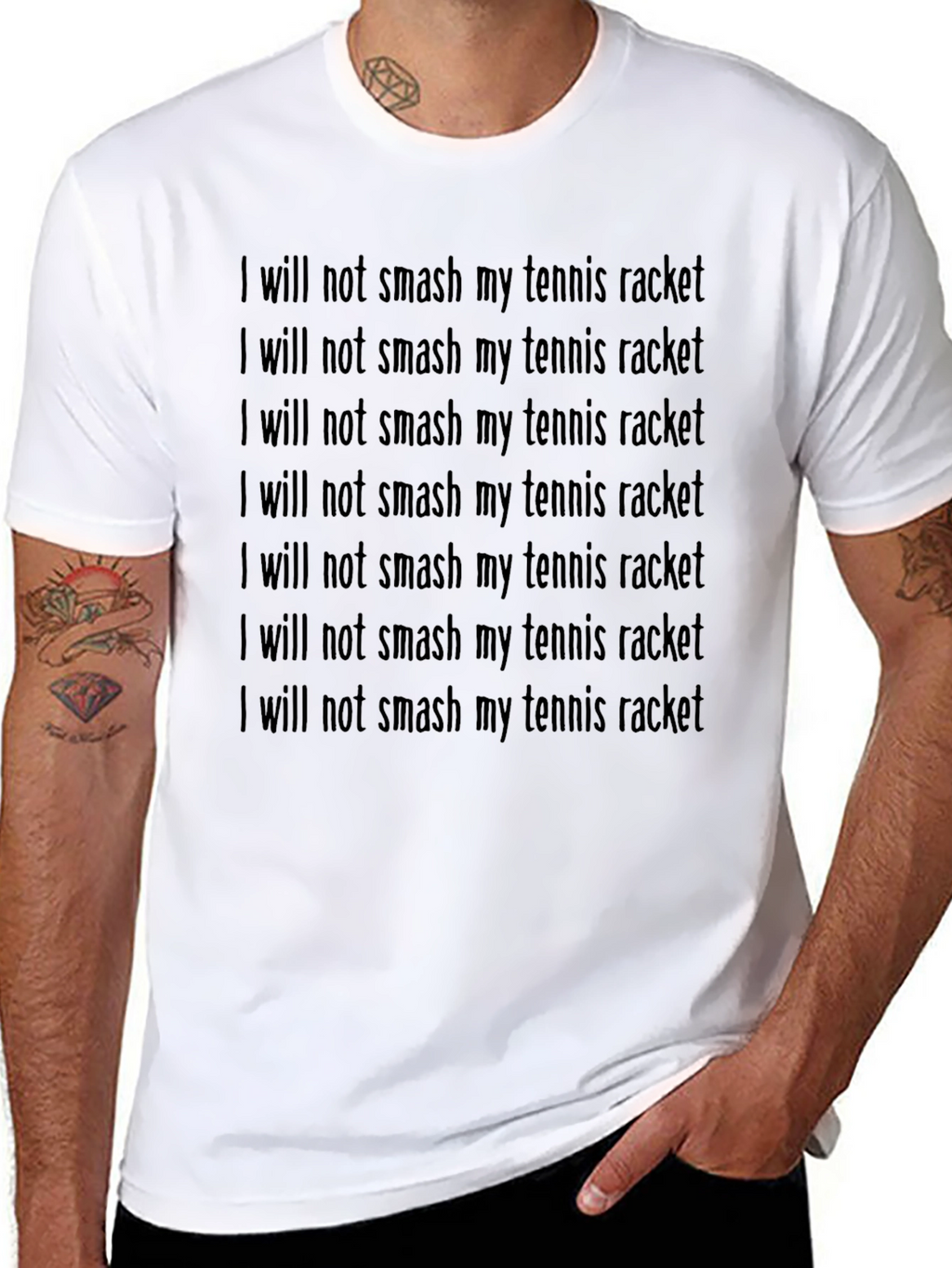Tennis Players Funny Slogan T-Shirt