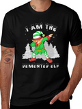Demented Elf Dabbing Graphic Tee