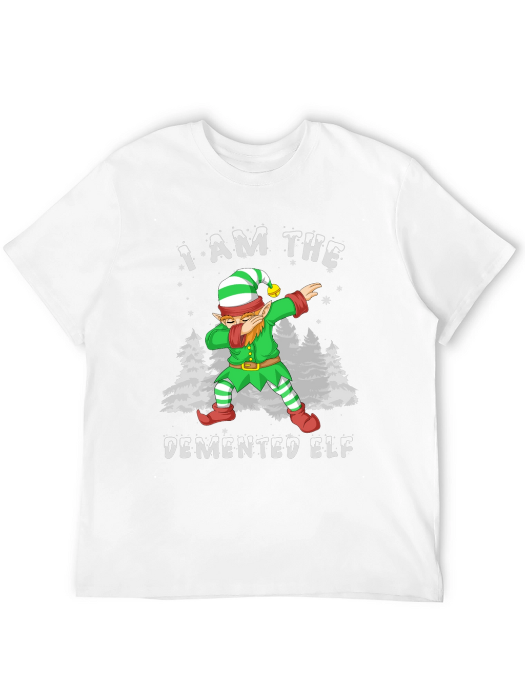 Demented Elf Dabbing Graphic Tee