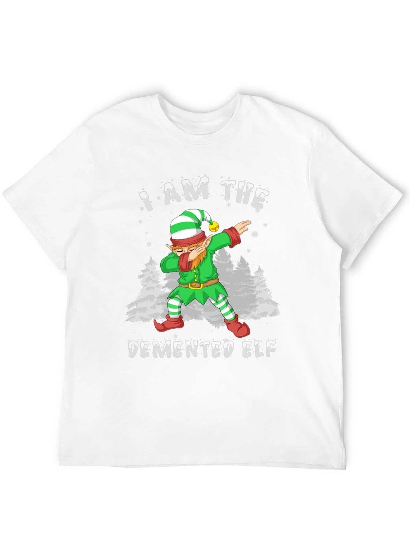 Demented Elf Dabbing Graphic Tee