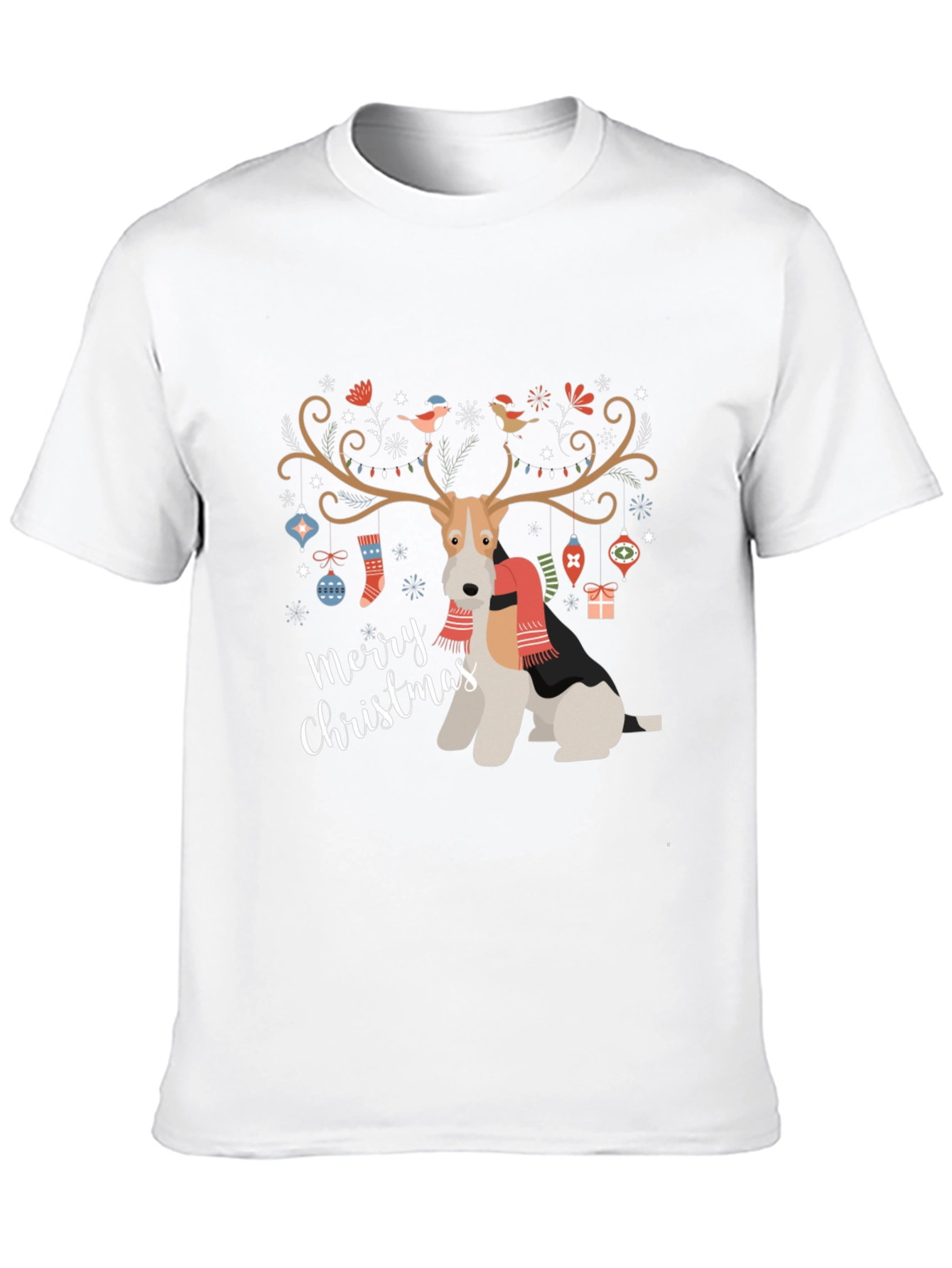Festive Dog Christmas T-Shirt