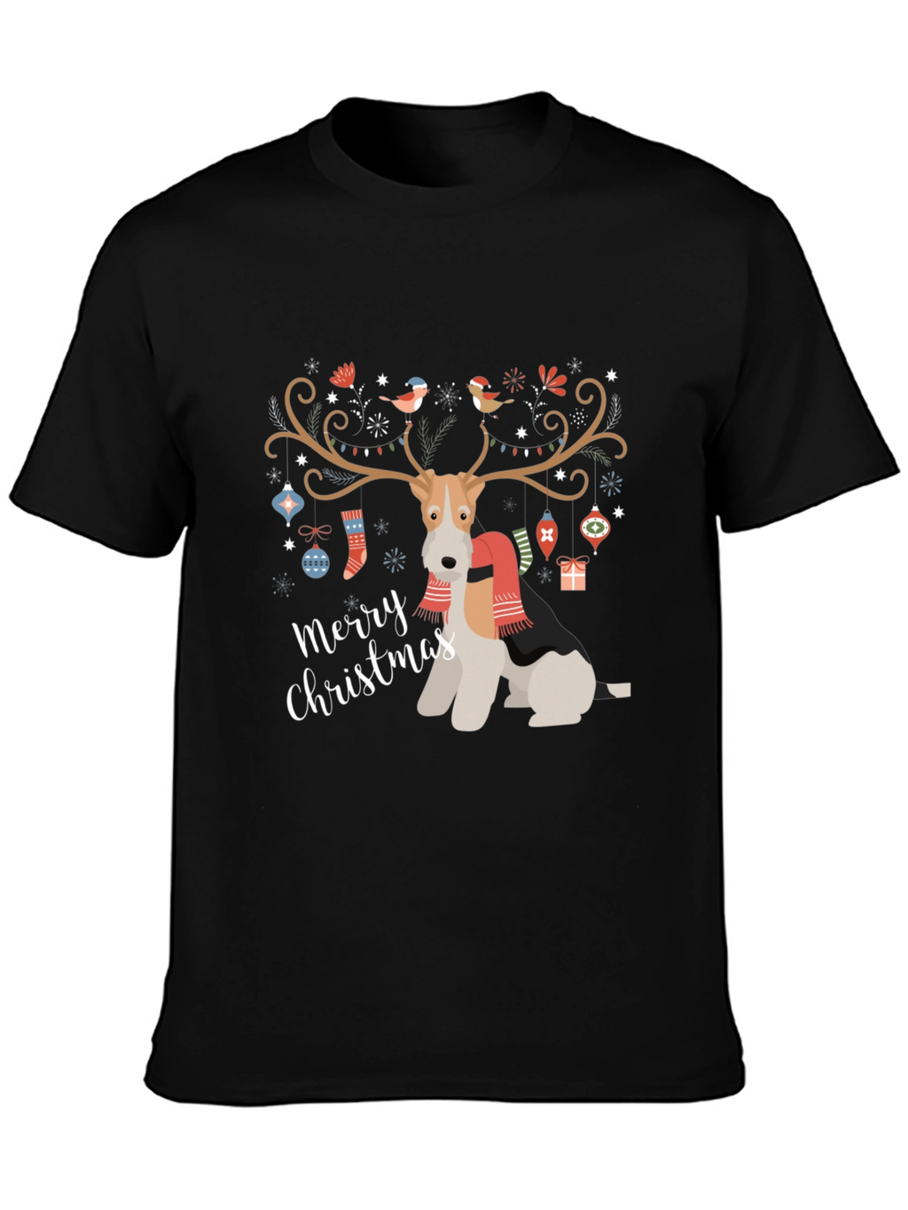 Festive Dog Christmas T-Shirt