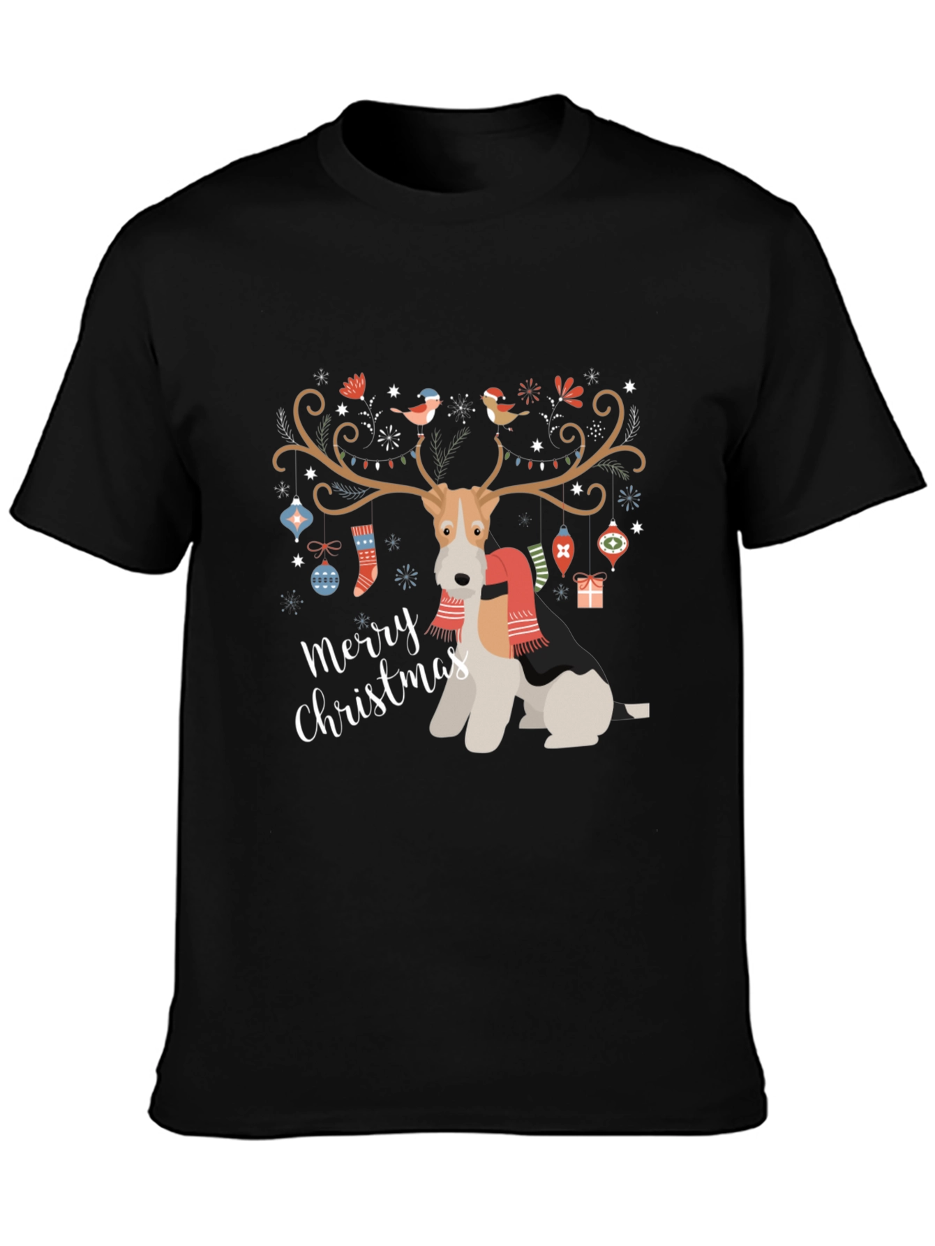 Festive Dog Christmas T-Shirt