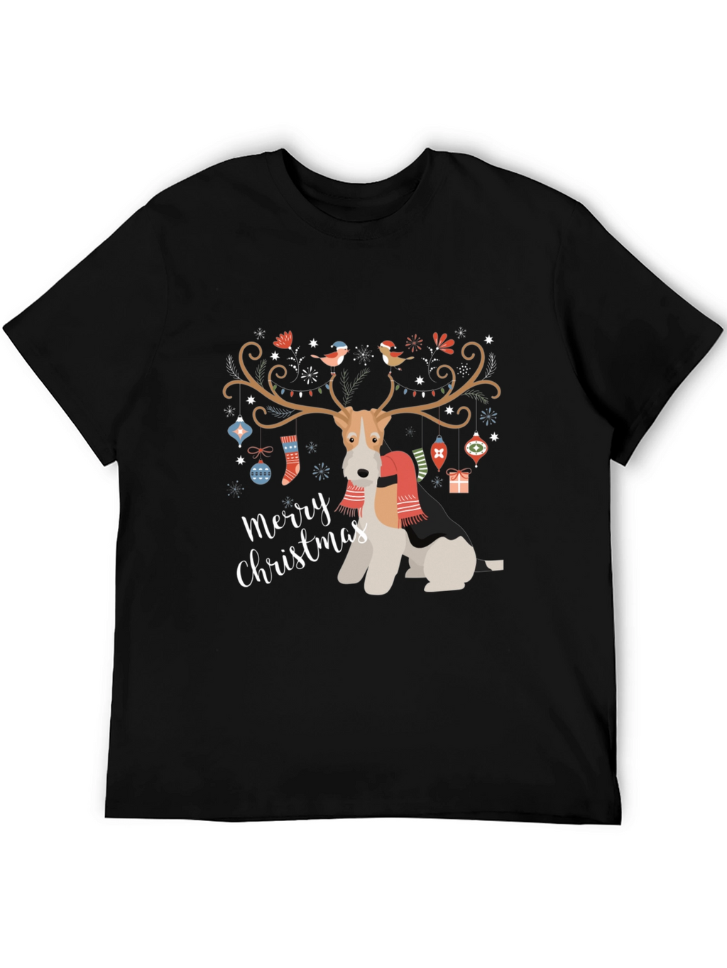 Festive Dog Christmas T-Shirt