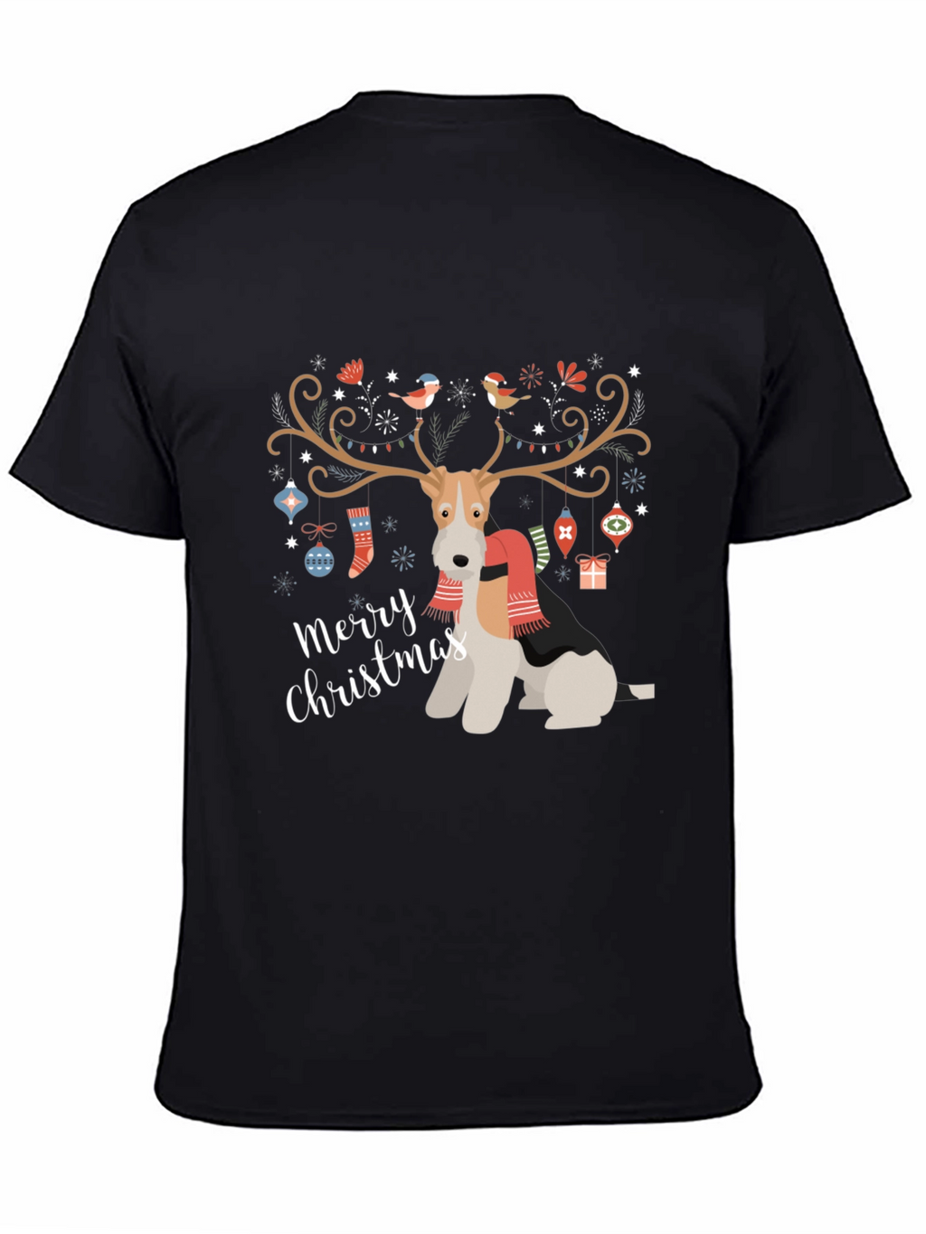 Festive Dog Christmas T-Shirt