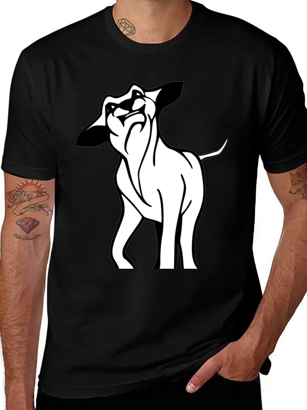 Cool Lion Graphic Black T-Shirt