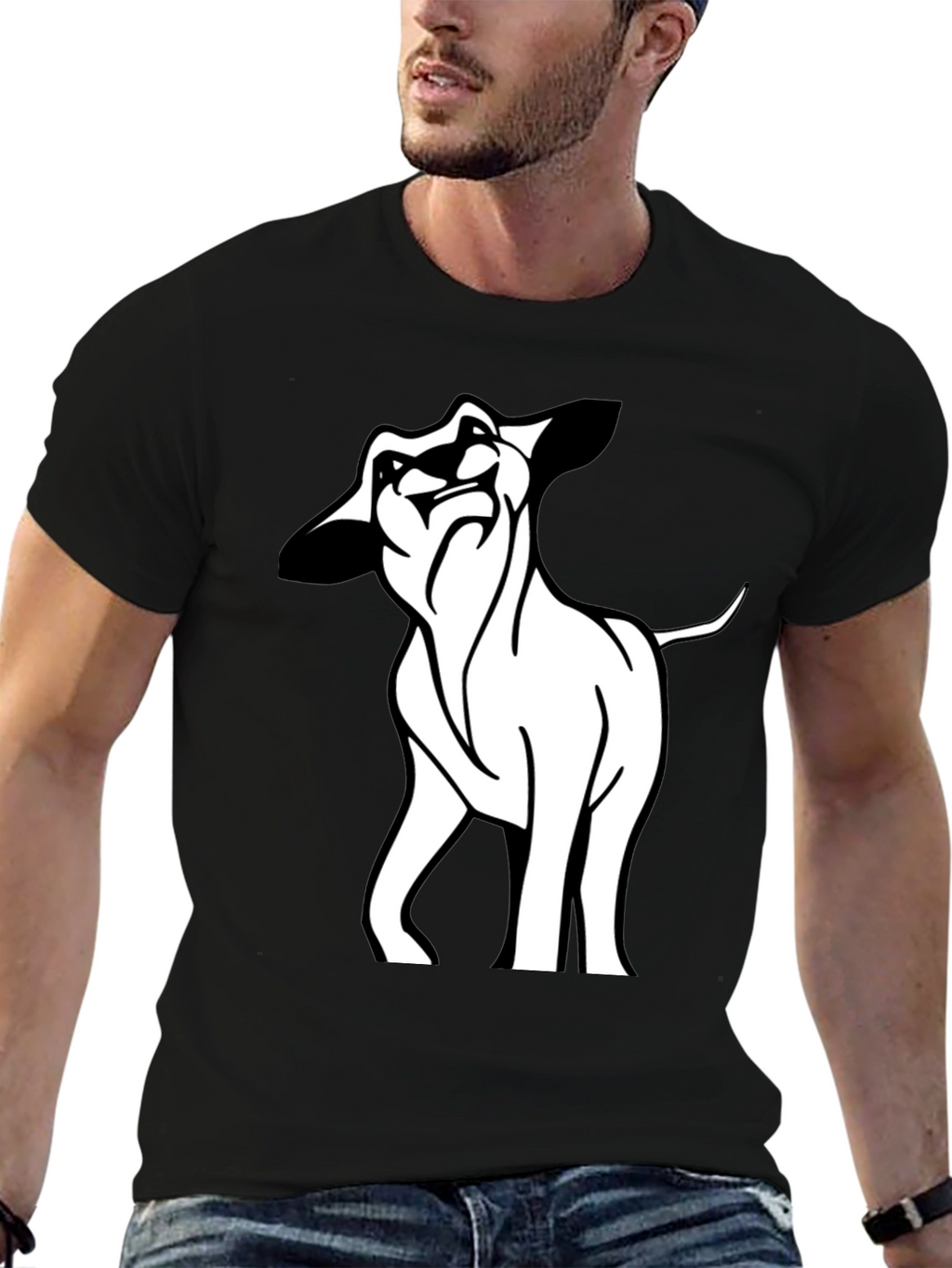 Cool Lion Graphic Black T-Shirt