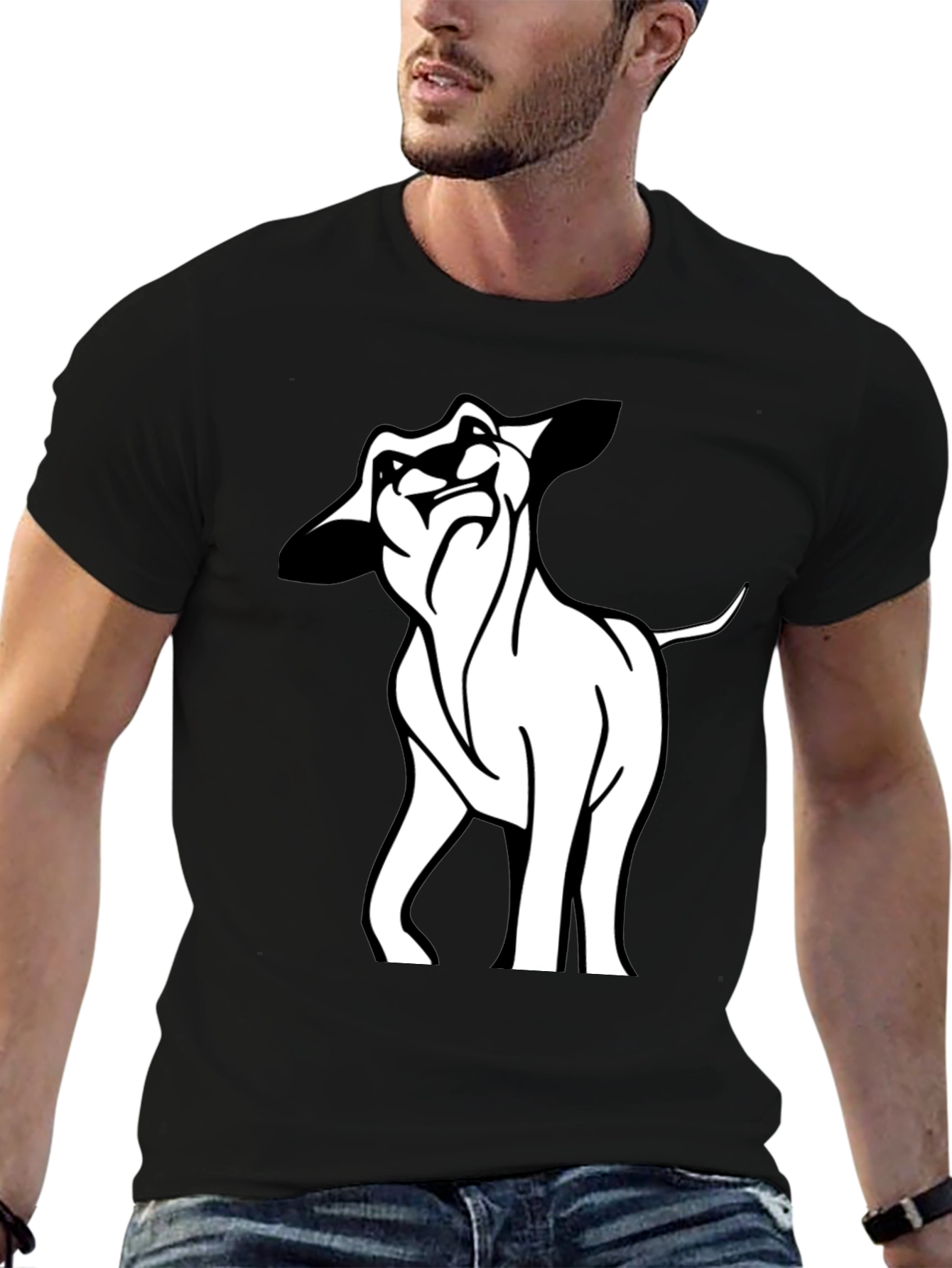 Cool Lion Graphic Black T-Shirt