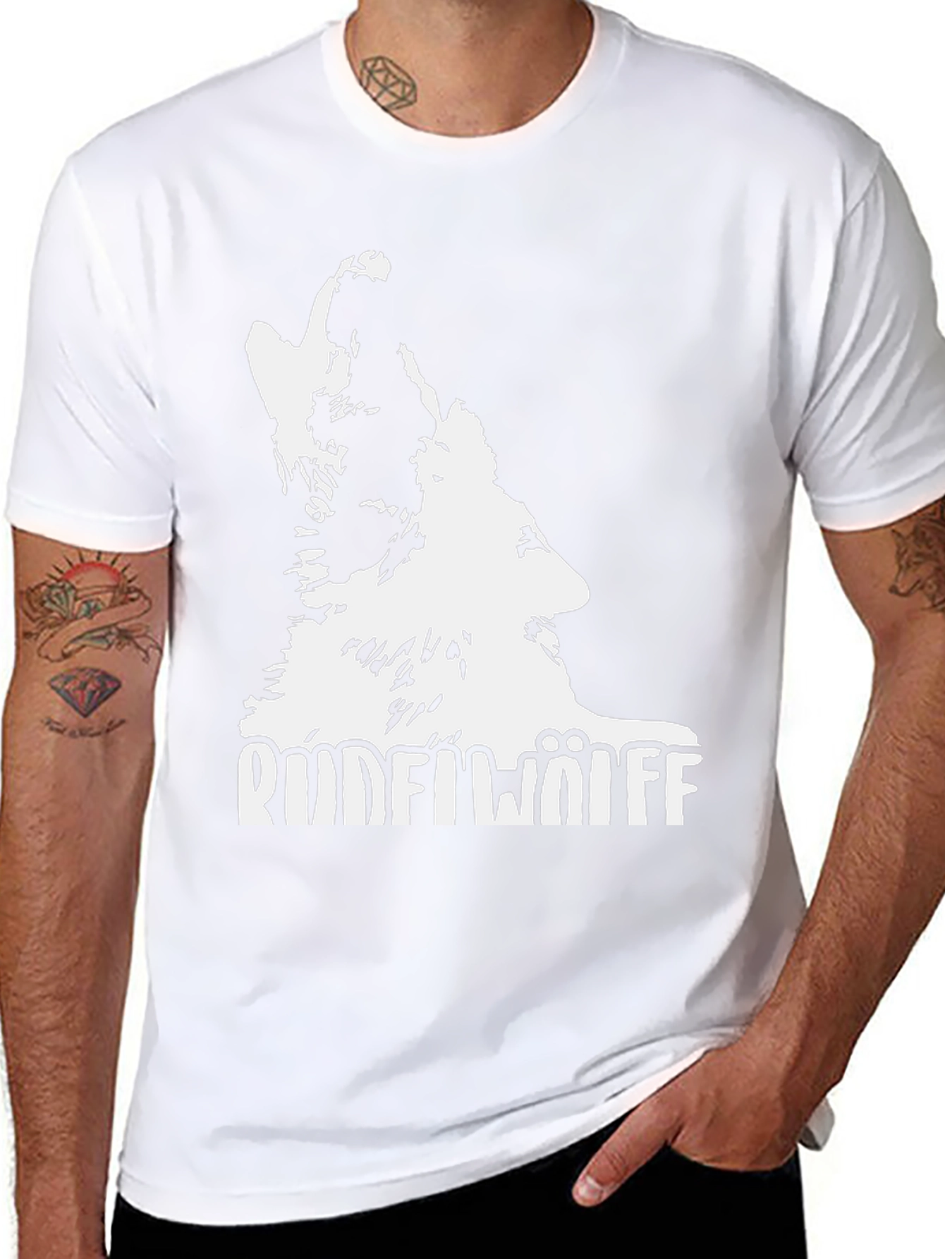 Black Wolf Pack T-Shirt - Unique Design