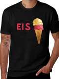 Eis Zum Frühstück Black T-Shirt
