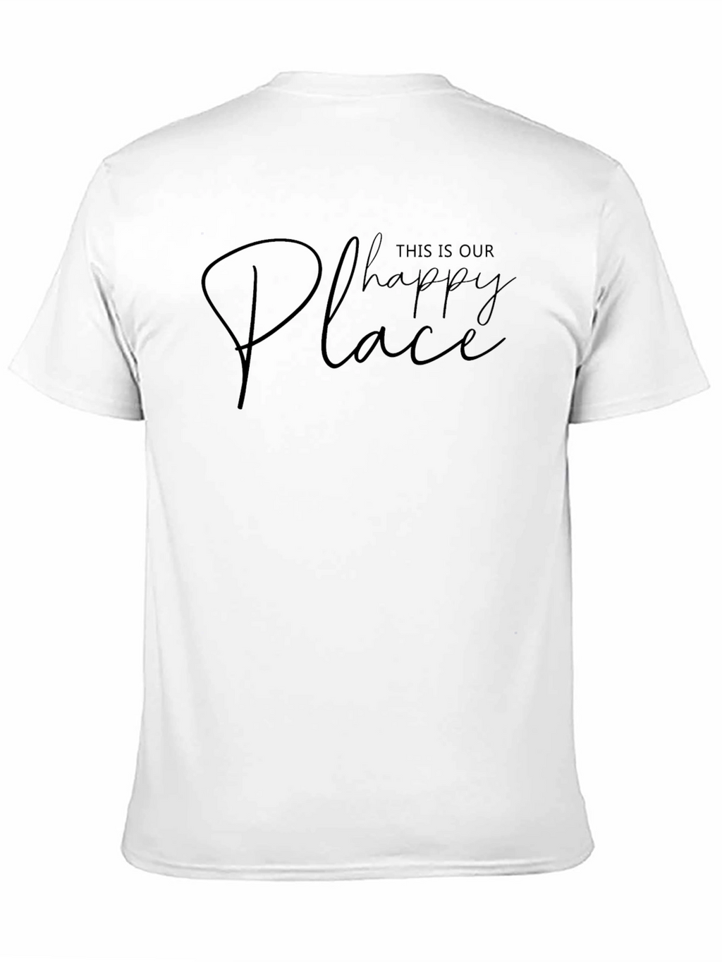 This Is Our Happy Place Graphic Tee - Black