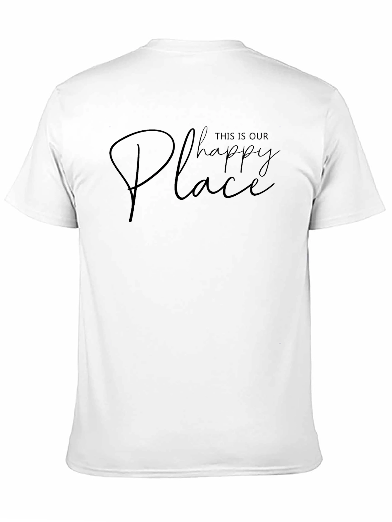 This Is Our Happy Place Graphic Tee - Black