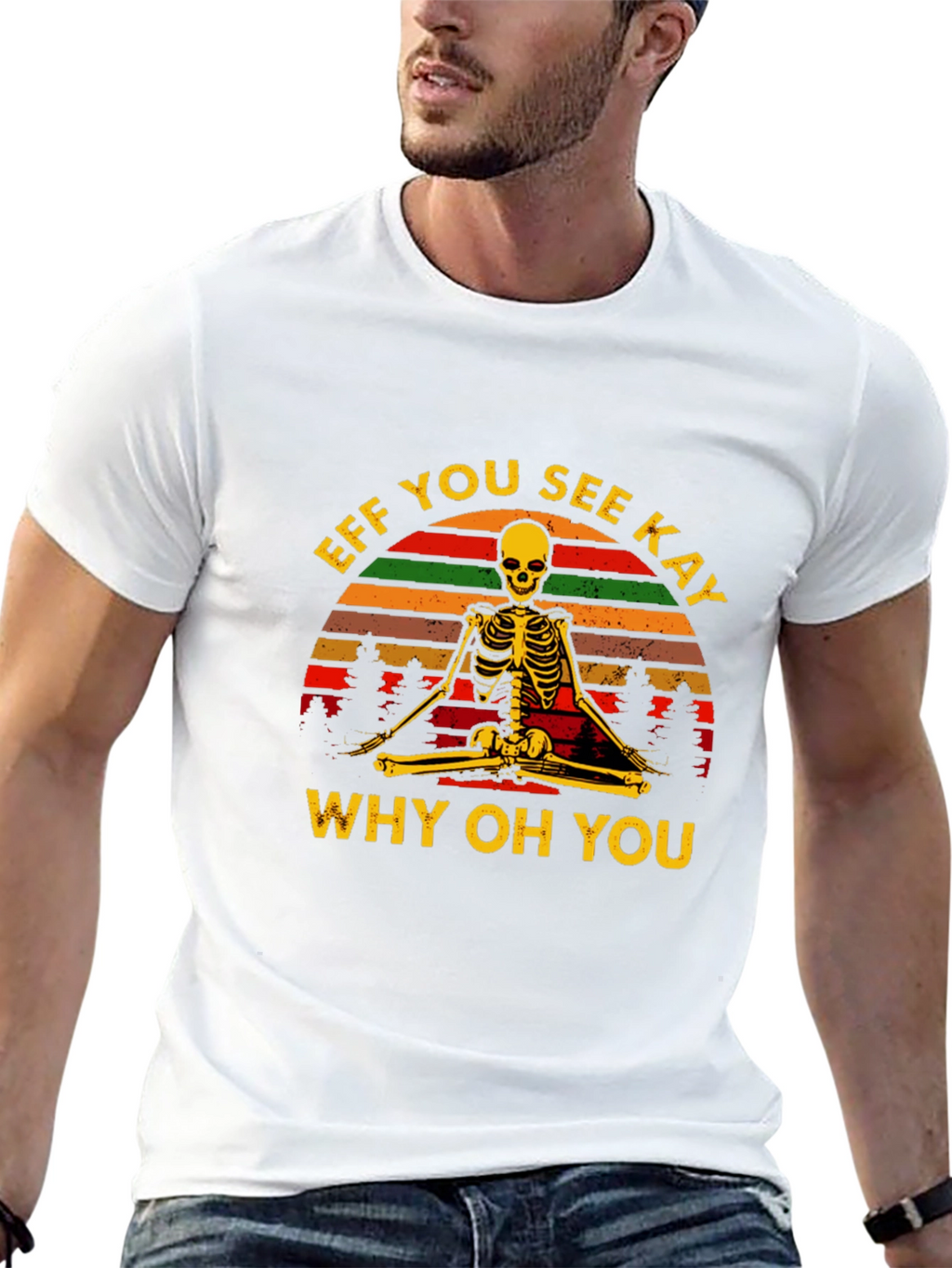 Eff You See Kay Yoga Skeleton T-Shirt