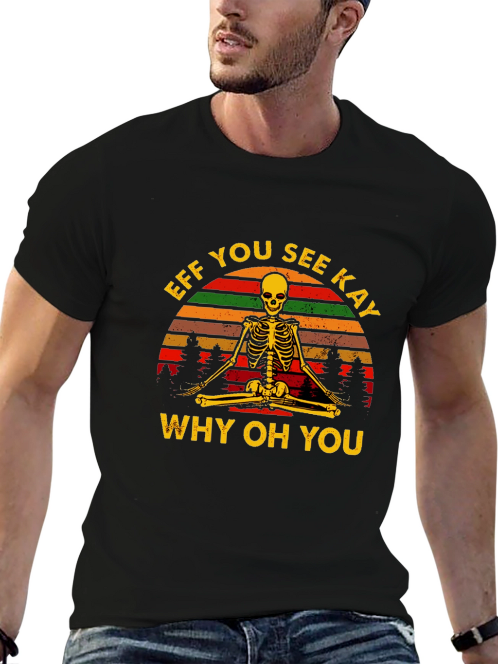 Eff You See Kay Yoga Skeleton T-Shirt