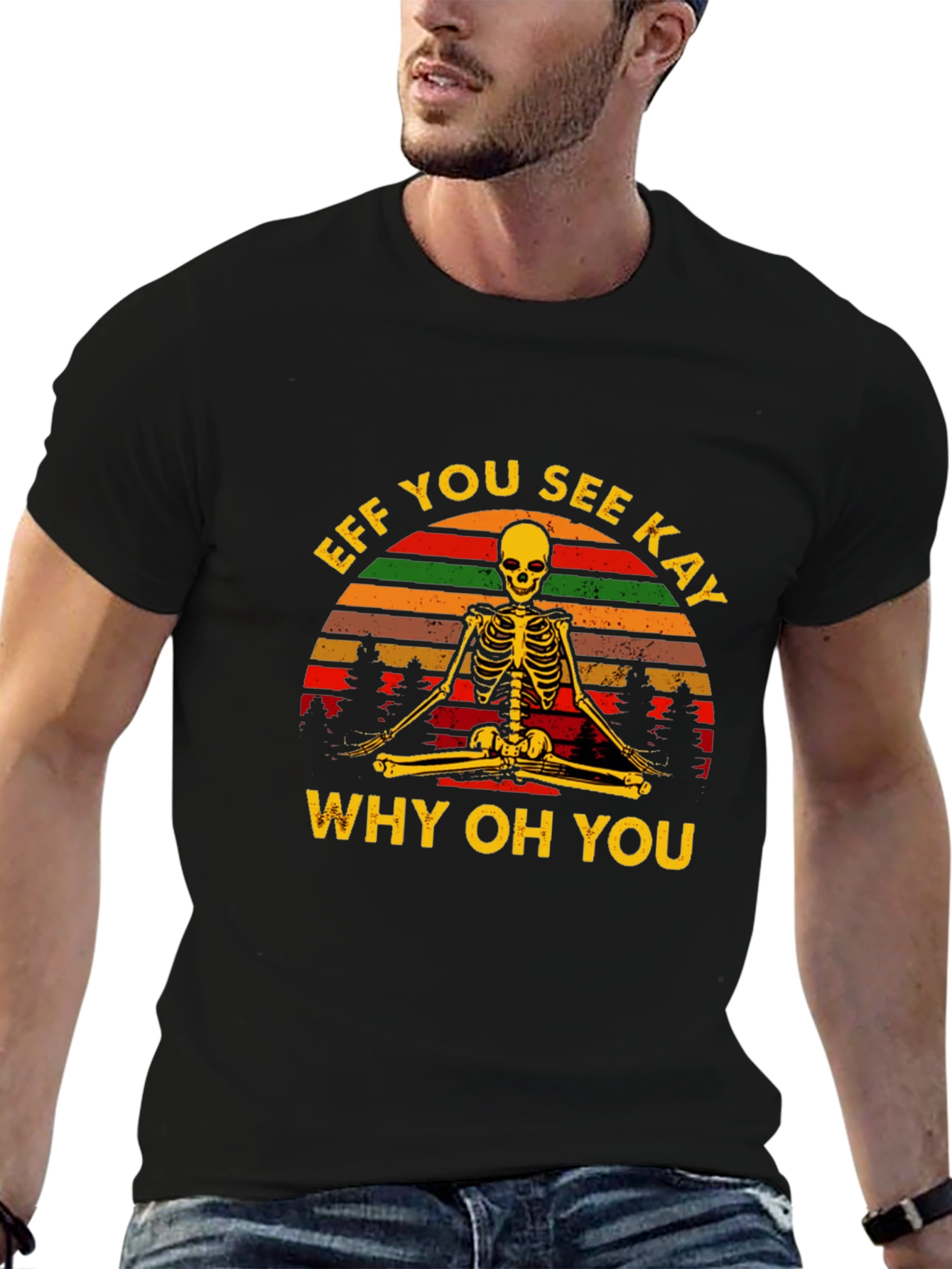 Eff You See Kay Yoga Skeleton T-Shirt