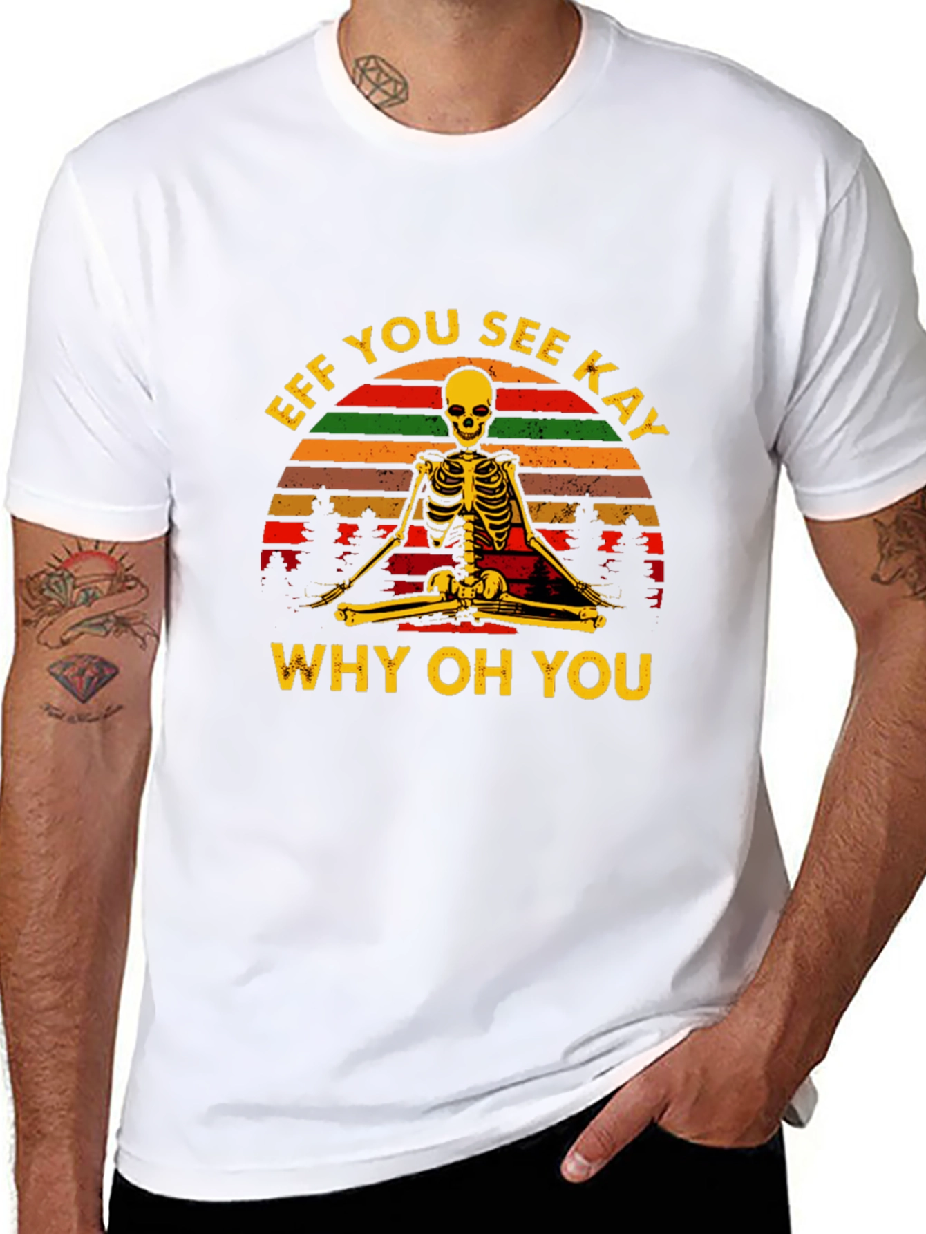 Eff You See Kay Yoga Skeleton T-Shirt