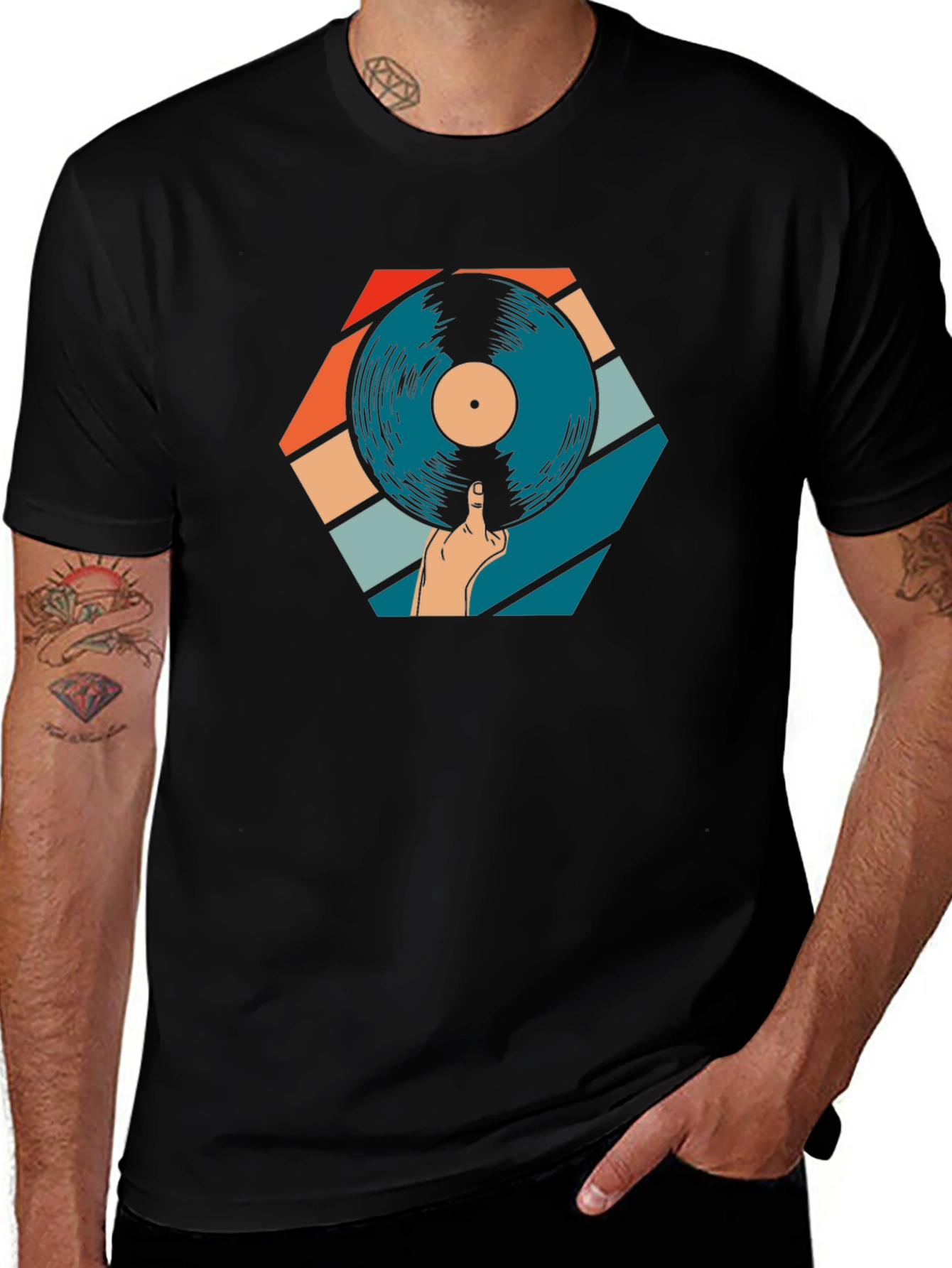 Retro Vinyl Record Graphic Tee - Music Lovers Shirt