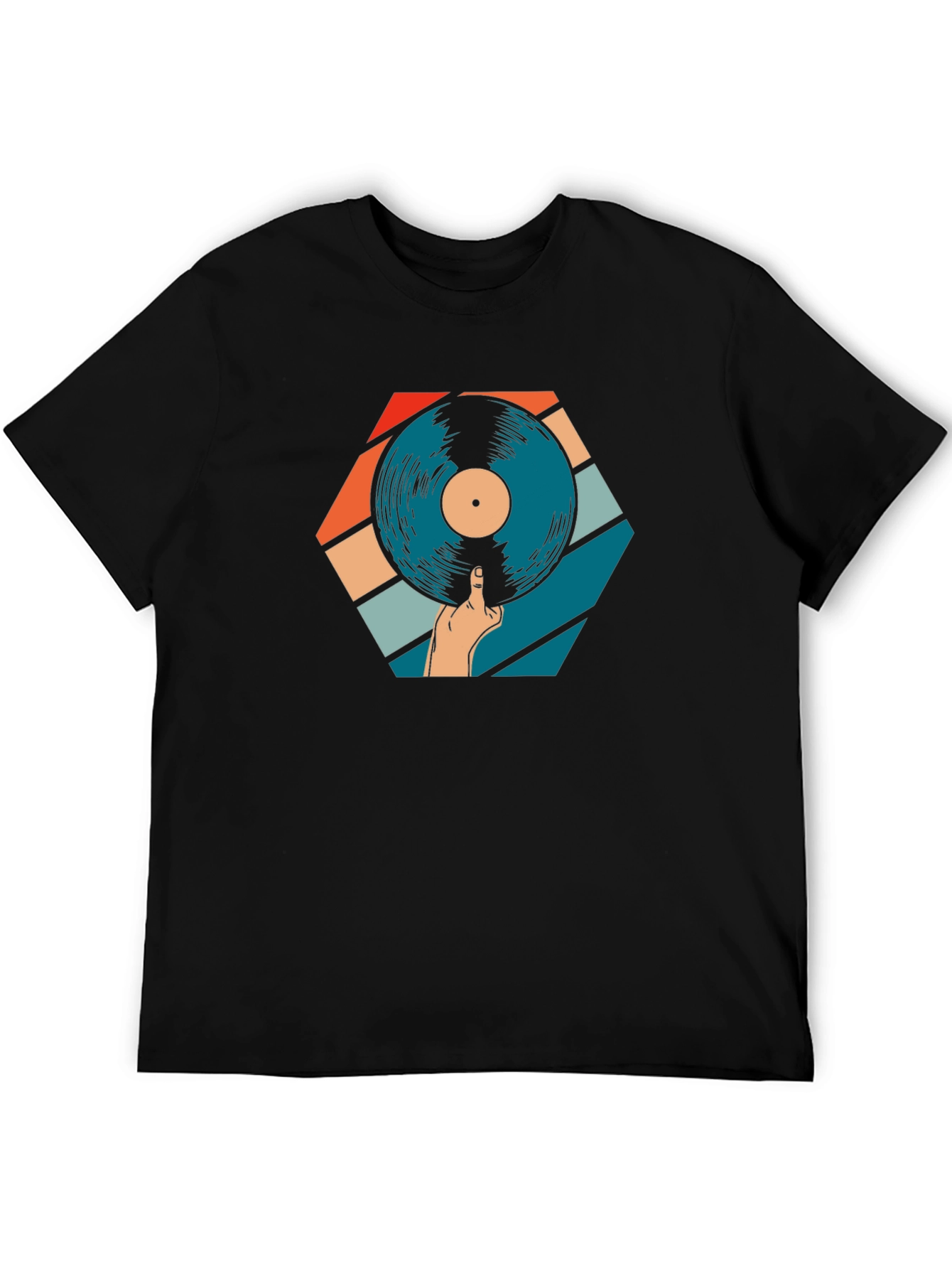 Retro Vinyl Record Graphic Tee - Music Lovers Shirt