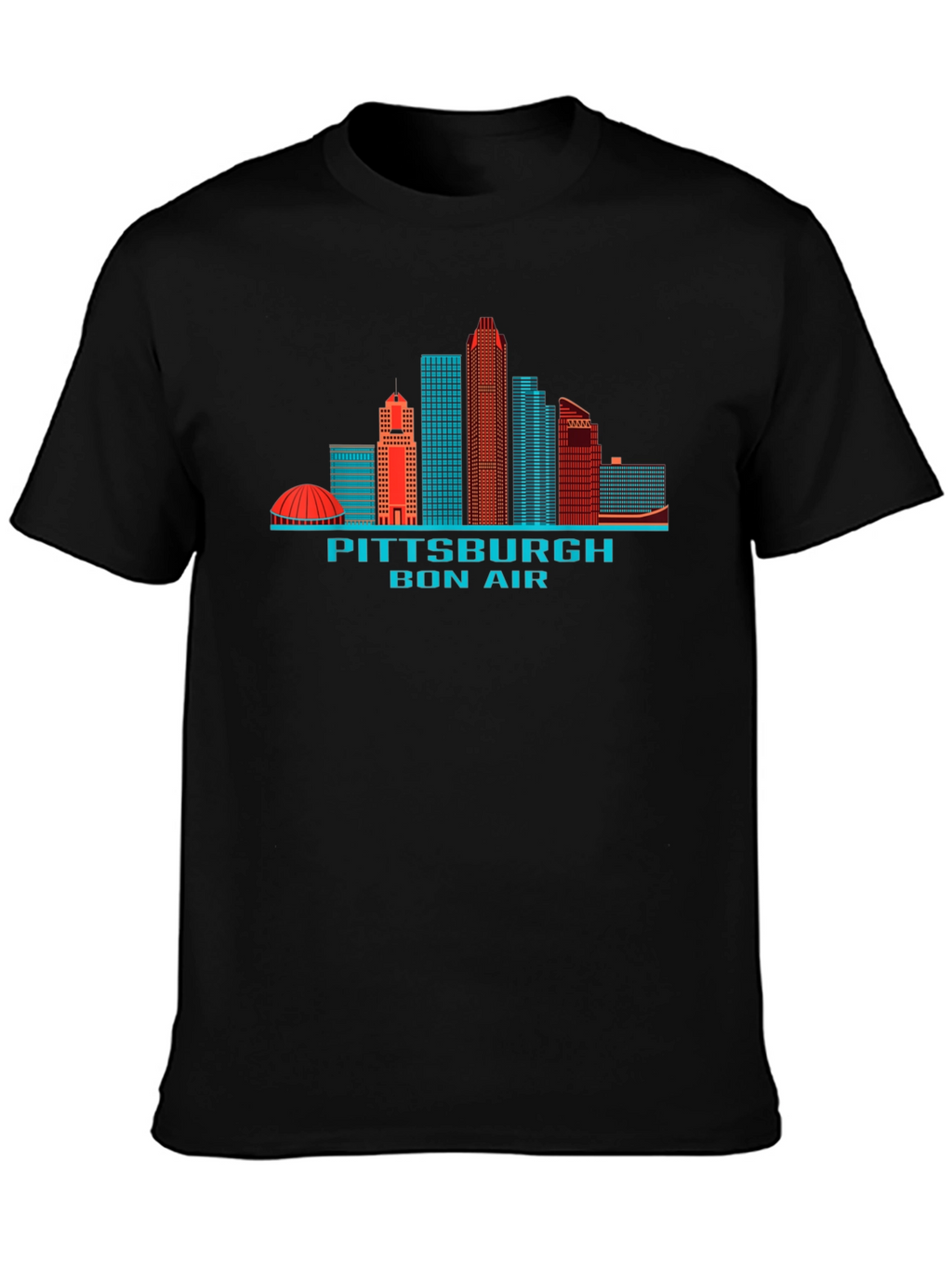 Pittsburgh Skyline T-Shirt - Black