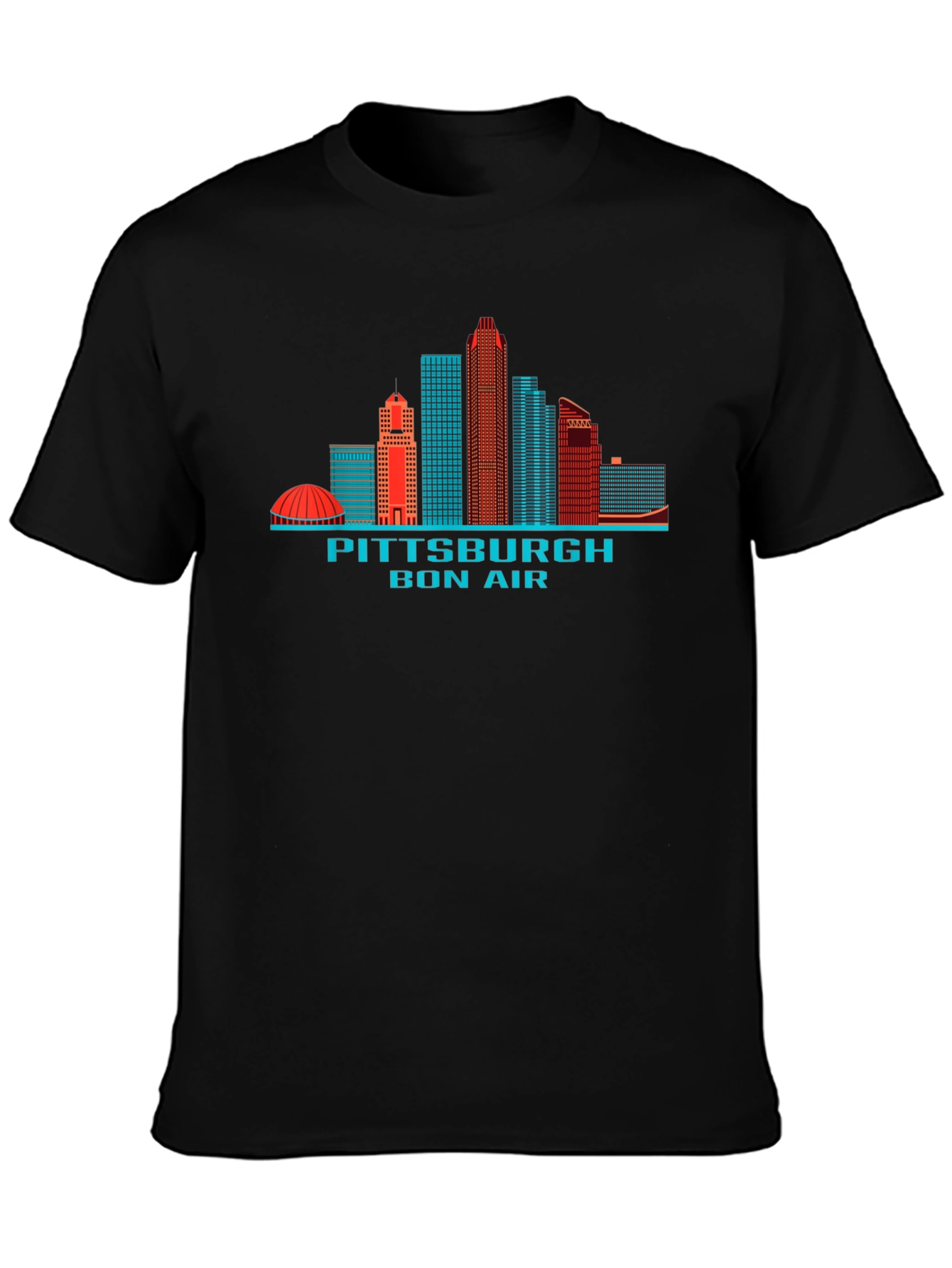 Pittsburgh Skyline T-Shirt - Black