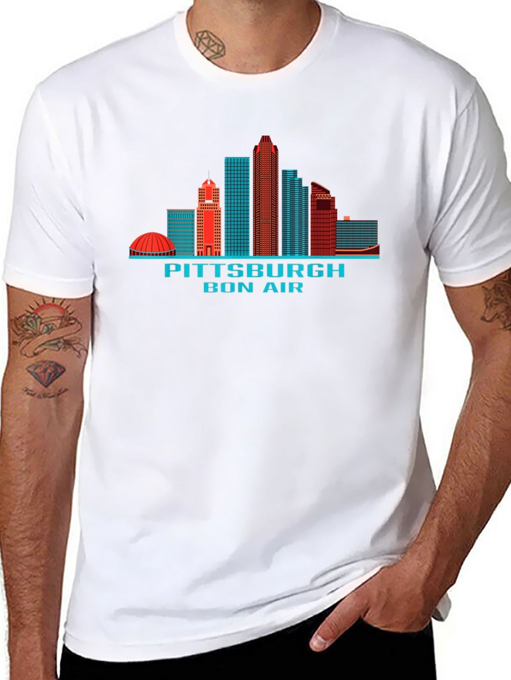 Pittsburgh Skyline T-Shirt - Black