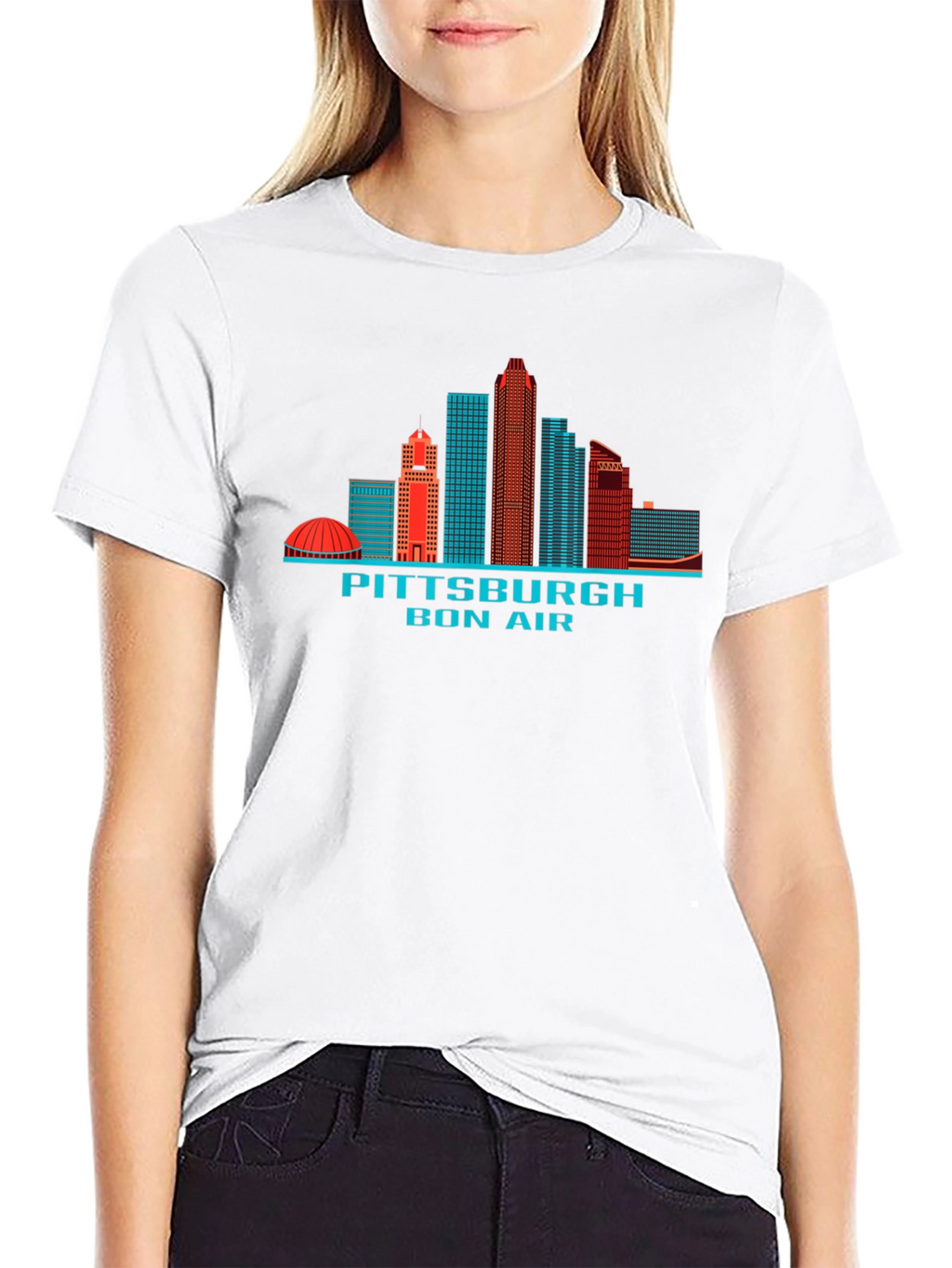 Pittsburgh Skyline T-Shirt - Black