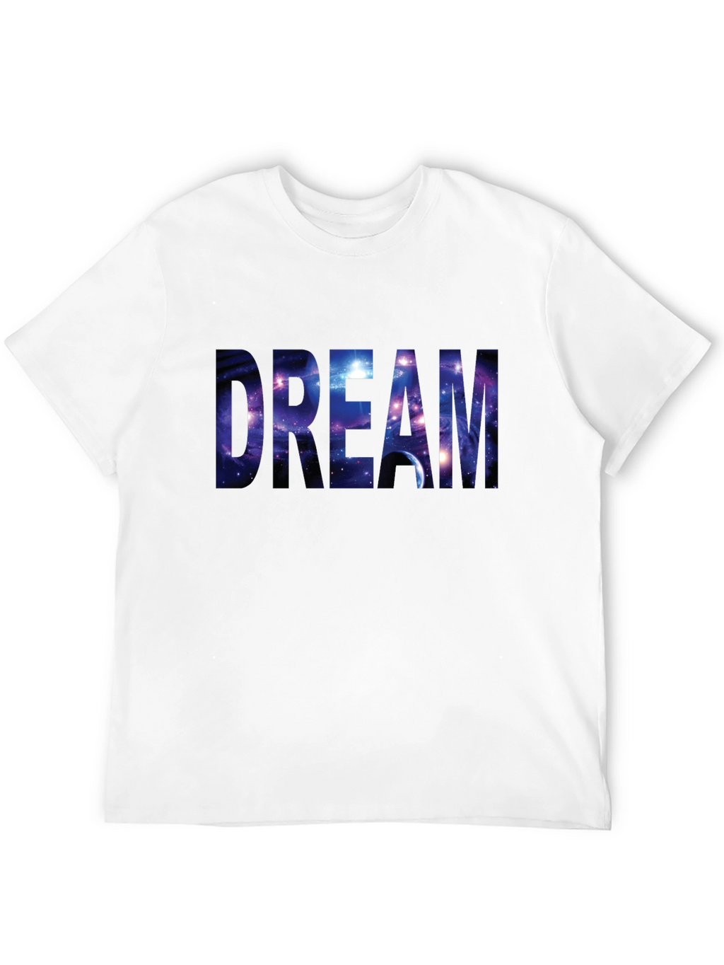 Dream Galaxy Print Black T-Shirt