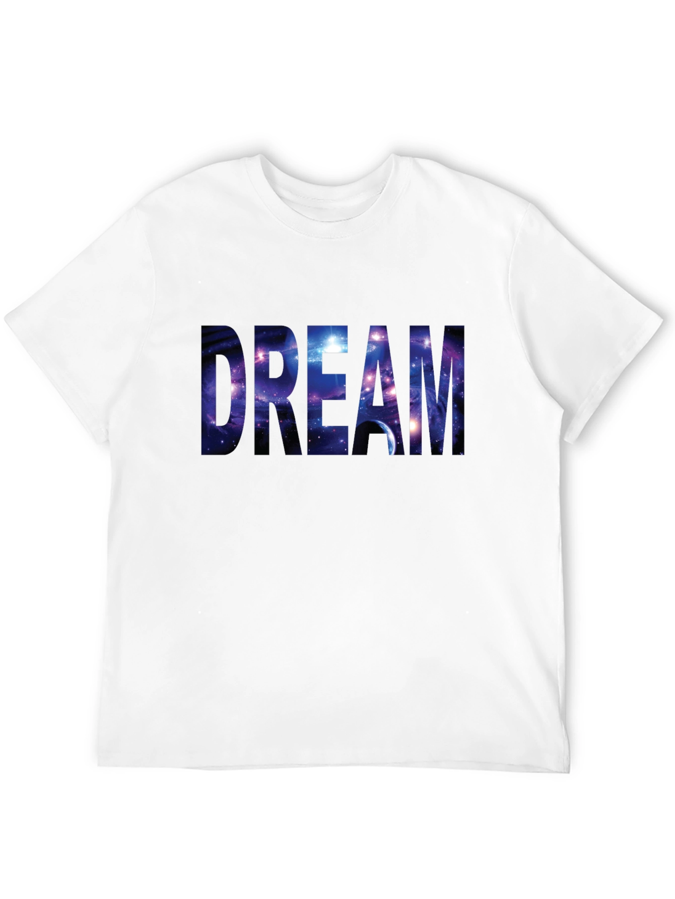 Dream Galaxy Print Black T-Shirt