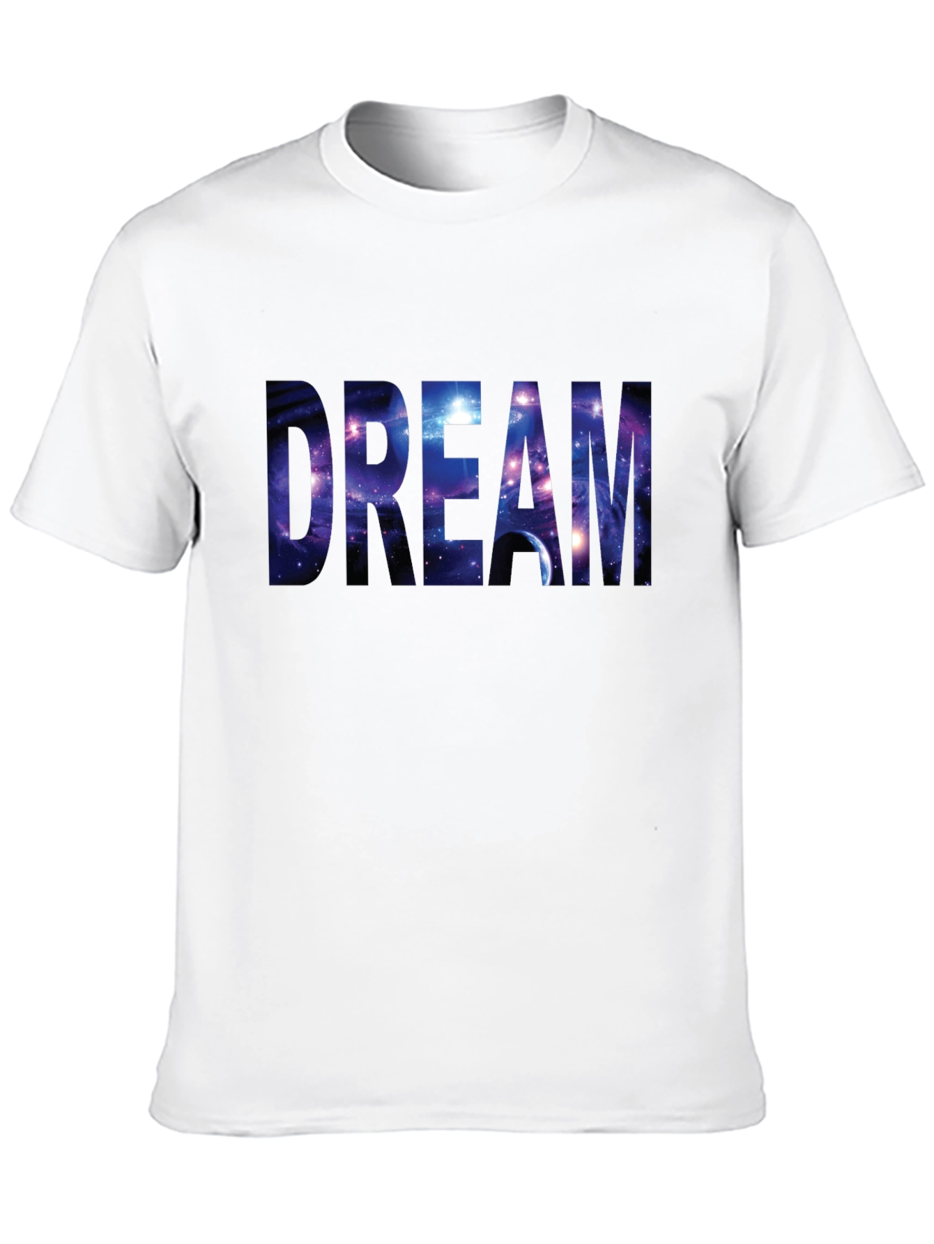 Dream Galaxy Print Black T-Shirt