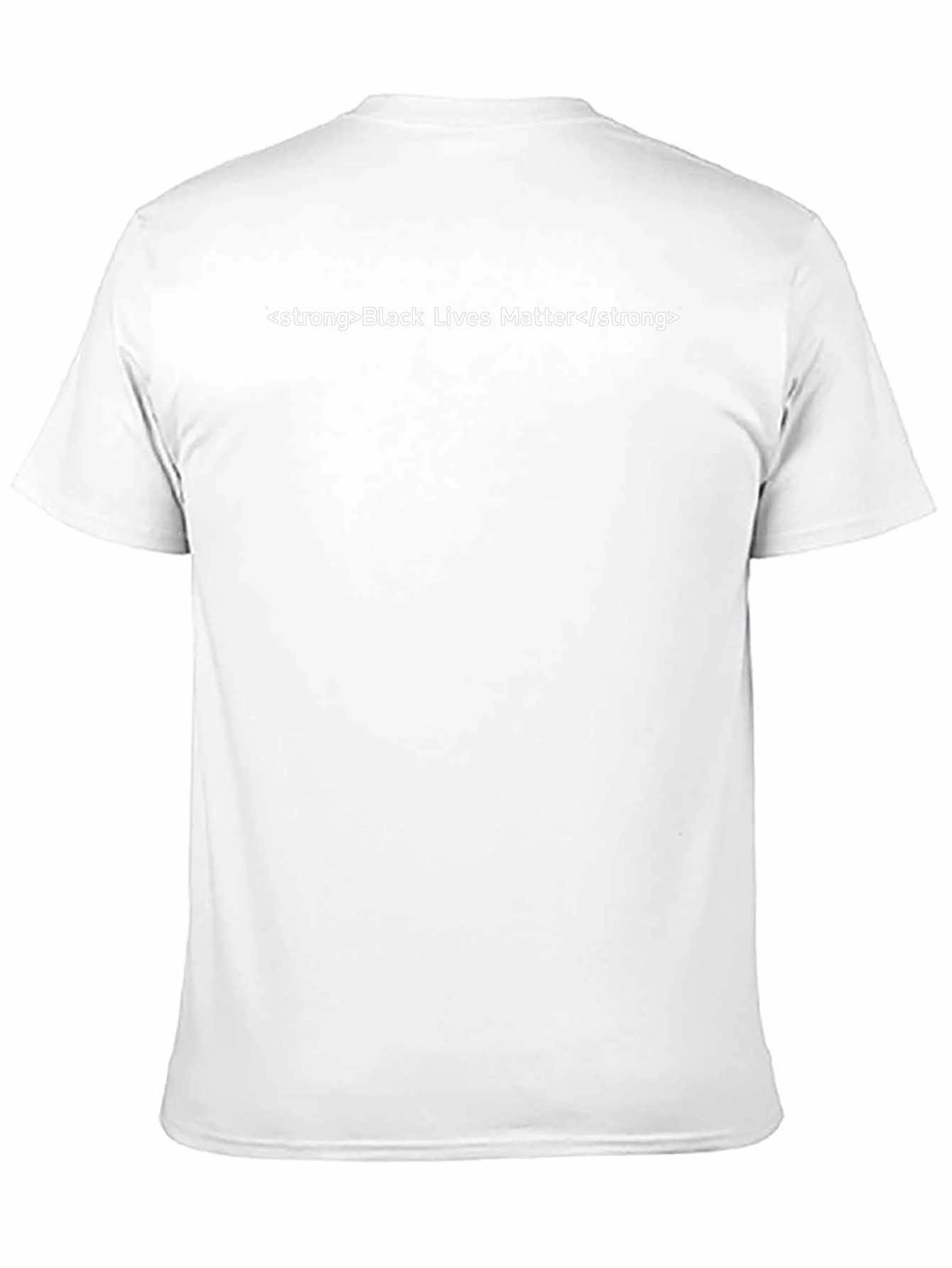Black Lives Matter Strong Text Graphic T-Shirt