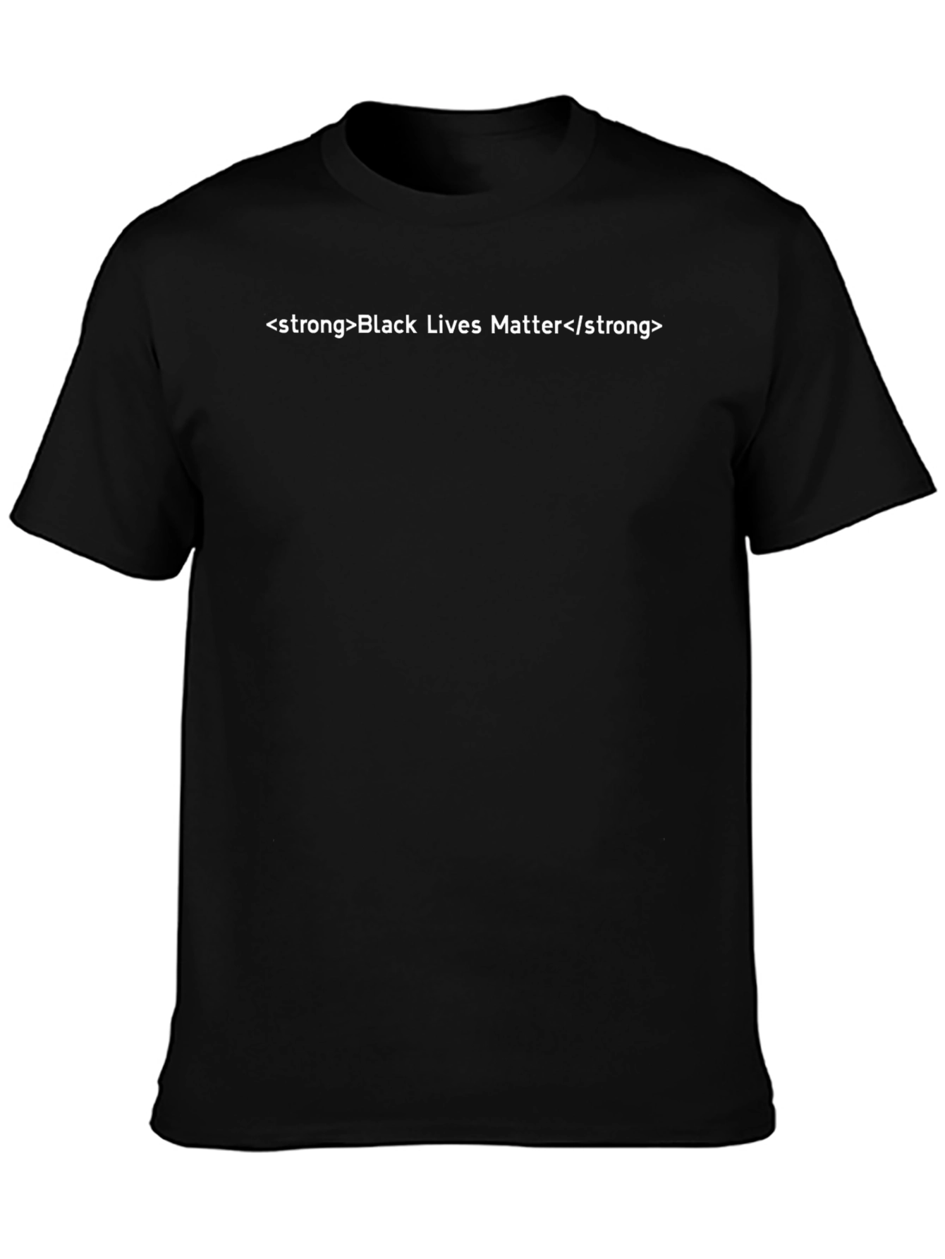 Black Lives Matter Strong Text Graphic T-Shirt
