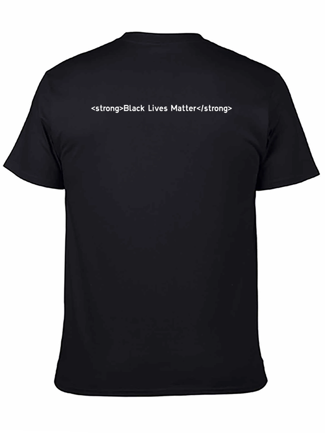 Black Lives Matter Strong Text Graphic T-Shirt