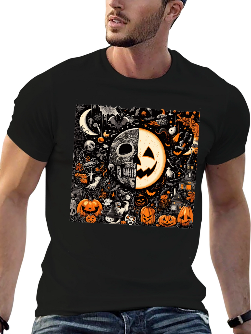 Spooky Halloween Graphic T-Shirt