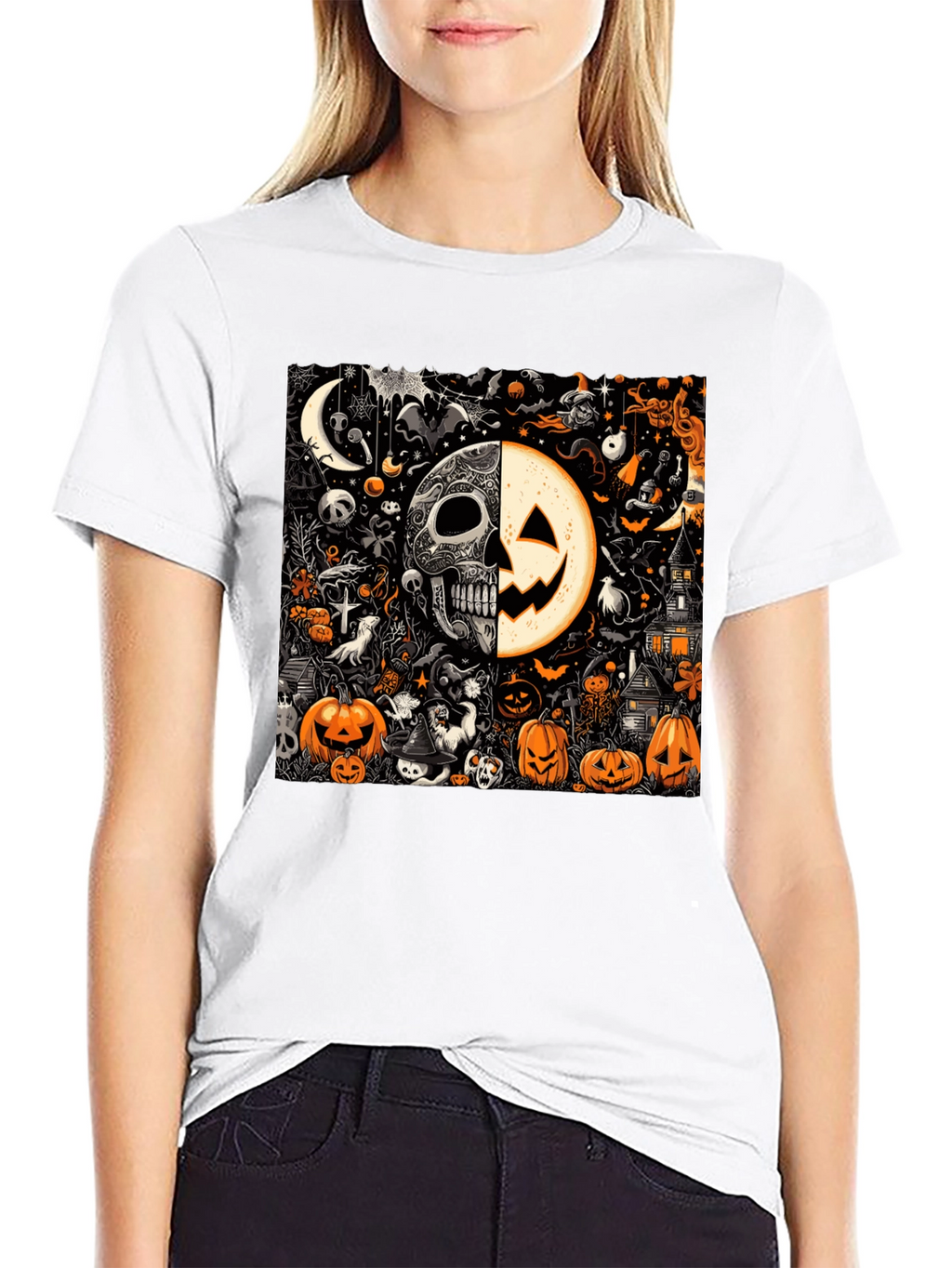 Spooky Halloween Graphic T-Shirt