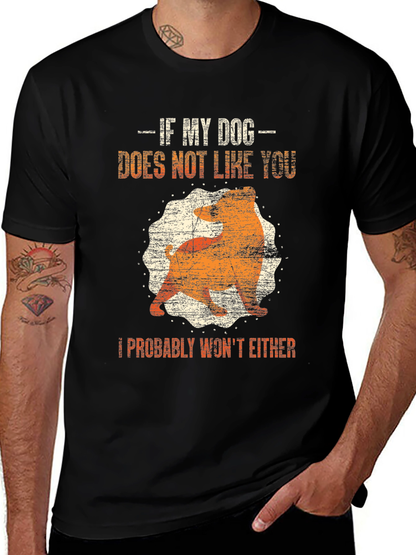 Dog Lover Graphic Tee - If My Dog Doesnt Like You T-Shirt