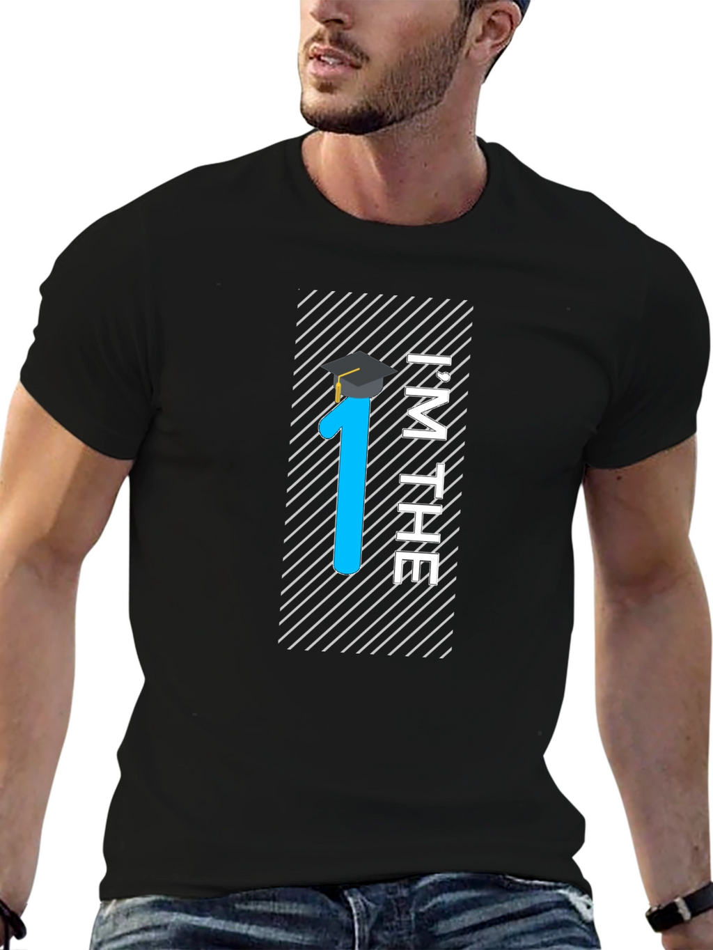 Im The 1st Graduate Black Tee