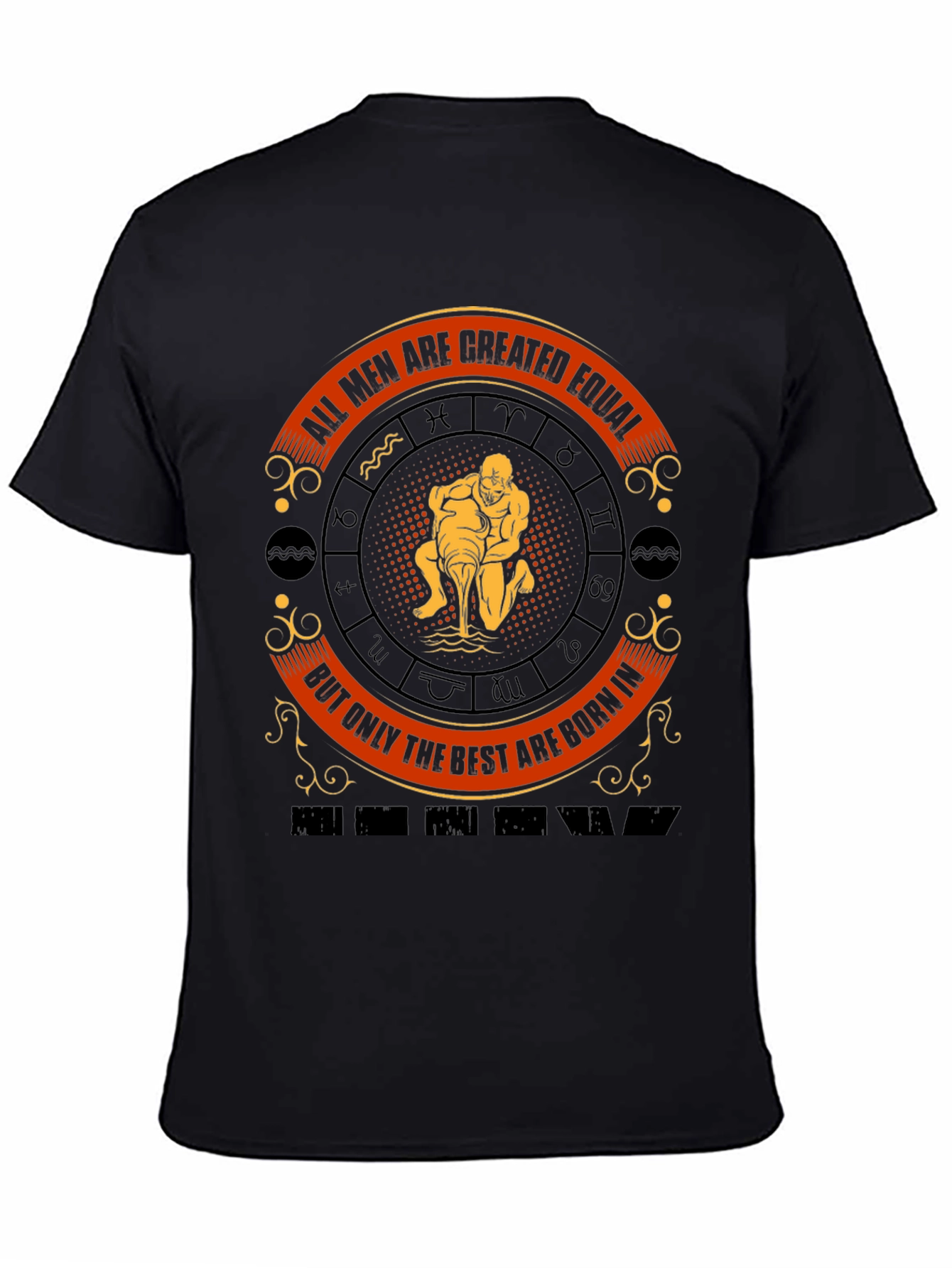 Aquarius Zodiac Sign T-Shirt - Best Men Are Born In January/February